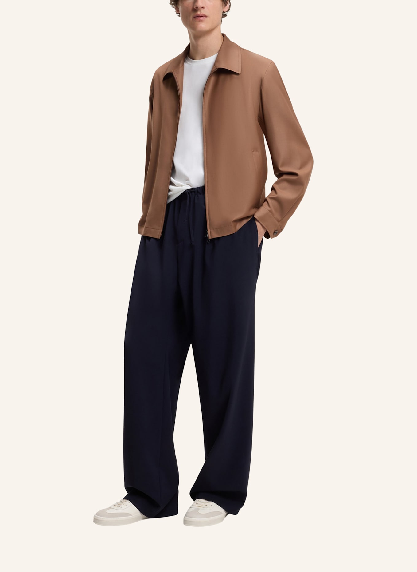 BOSS Sneaker ZAREK_TENN_SDDR_DB: WEISS