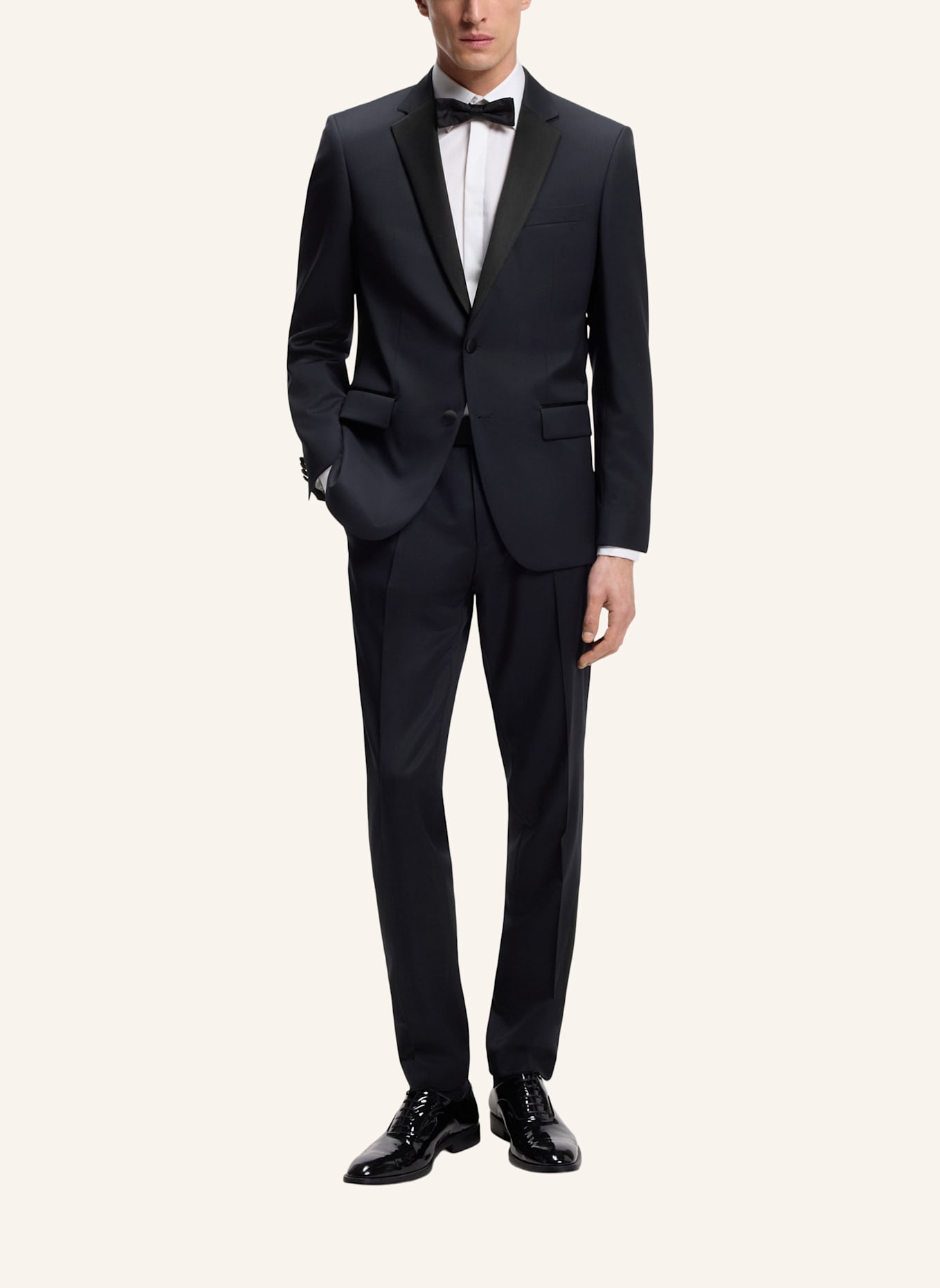 BOSS Smoking-Sakko HUGE Slim Fit: DUNKELBLAU