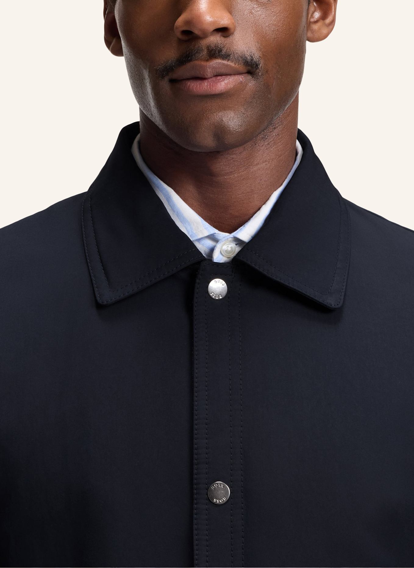 BOSS Casual Jacke C-COVTER Relaxed Fit: DUNKELBLAU