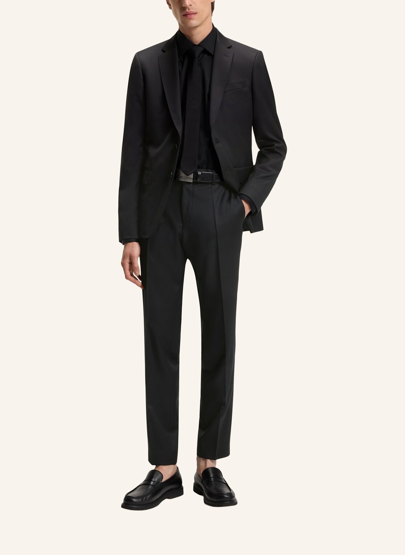 BOSS Anzughose GENIUS Slim Fit: SCHWARZ