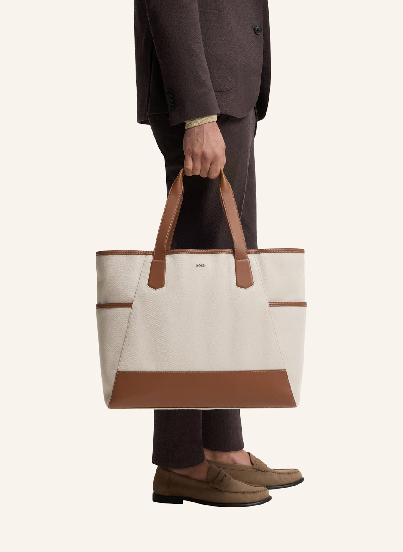 BOSS Shopper DAKKAR_SM TOTE_SO  BOSS X SHOHEI OHTANI: HELLGRAU