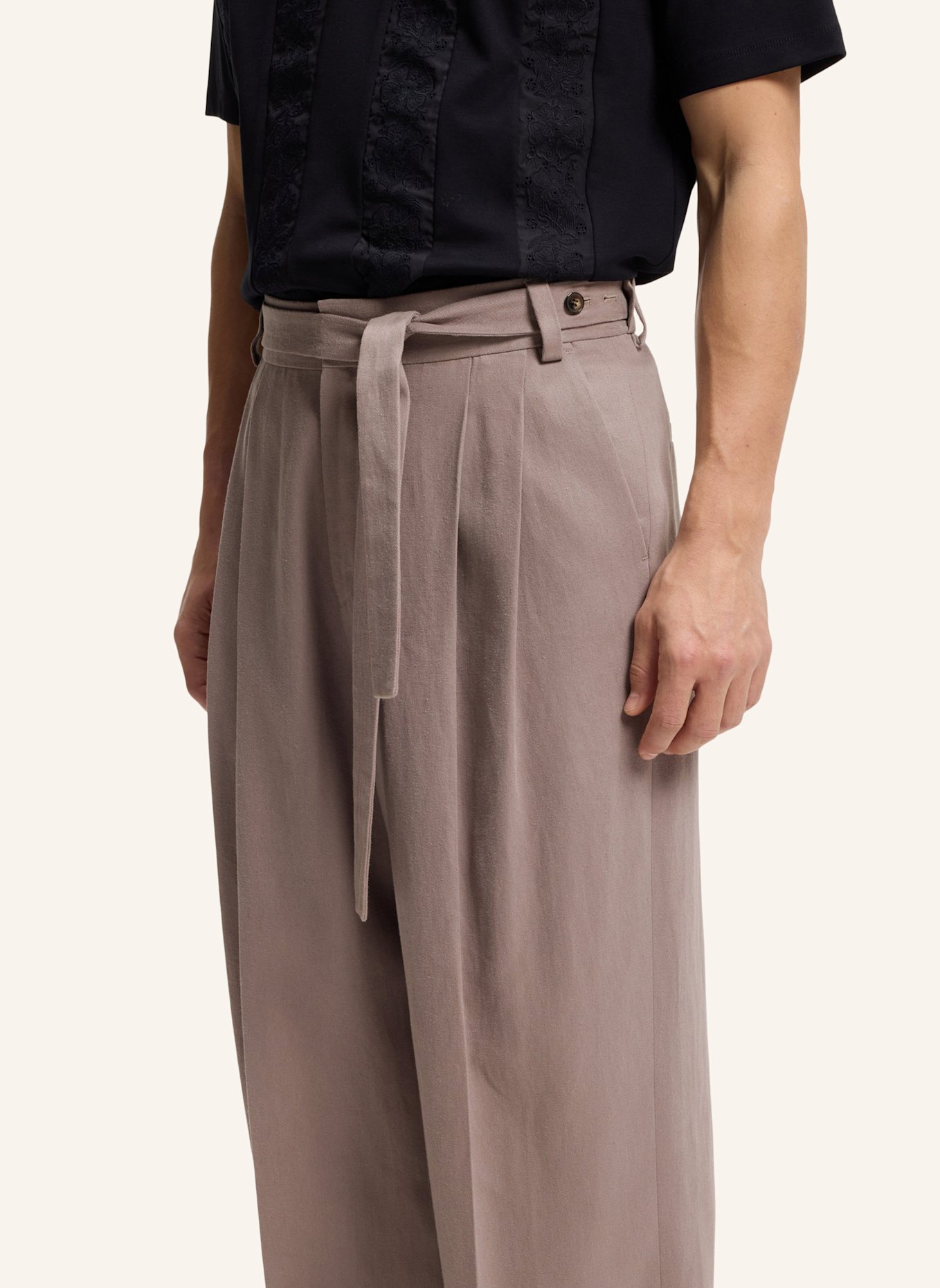 HUGO Business Hose FEDIX244F1X Comfort: HELLBRAUN