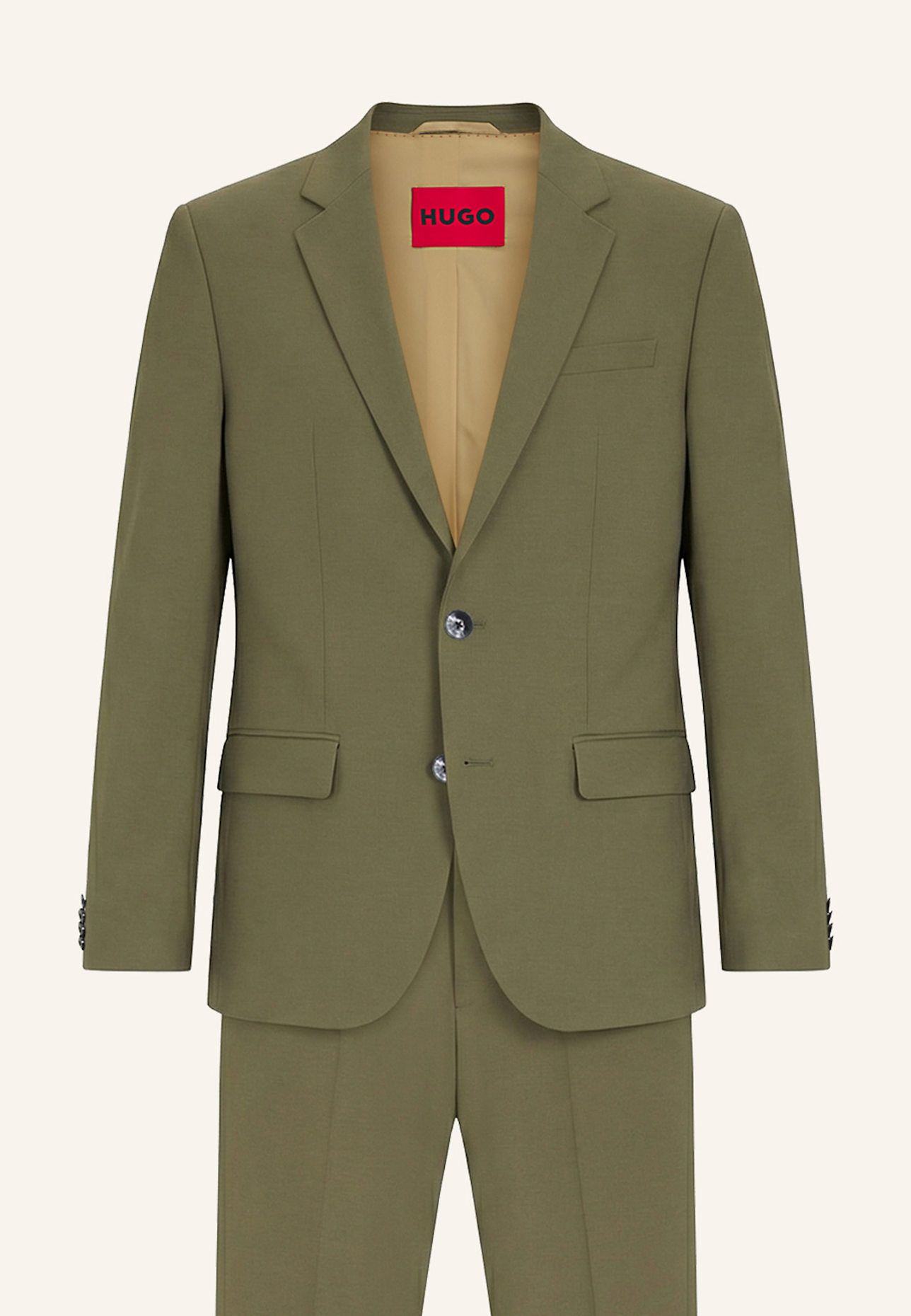 HUGO Business Anzug HENRY/GETLIN232X Slim Fit: GRÜN