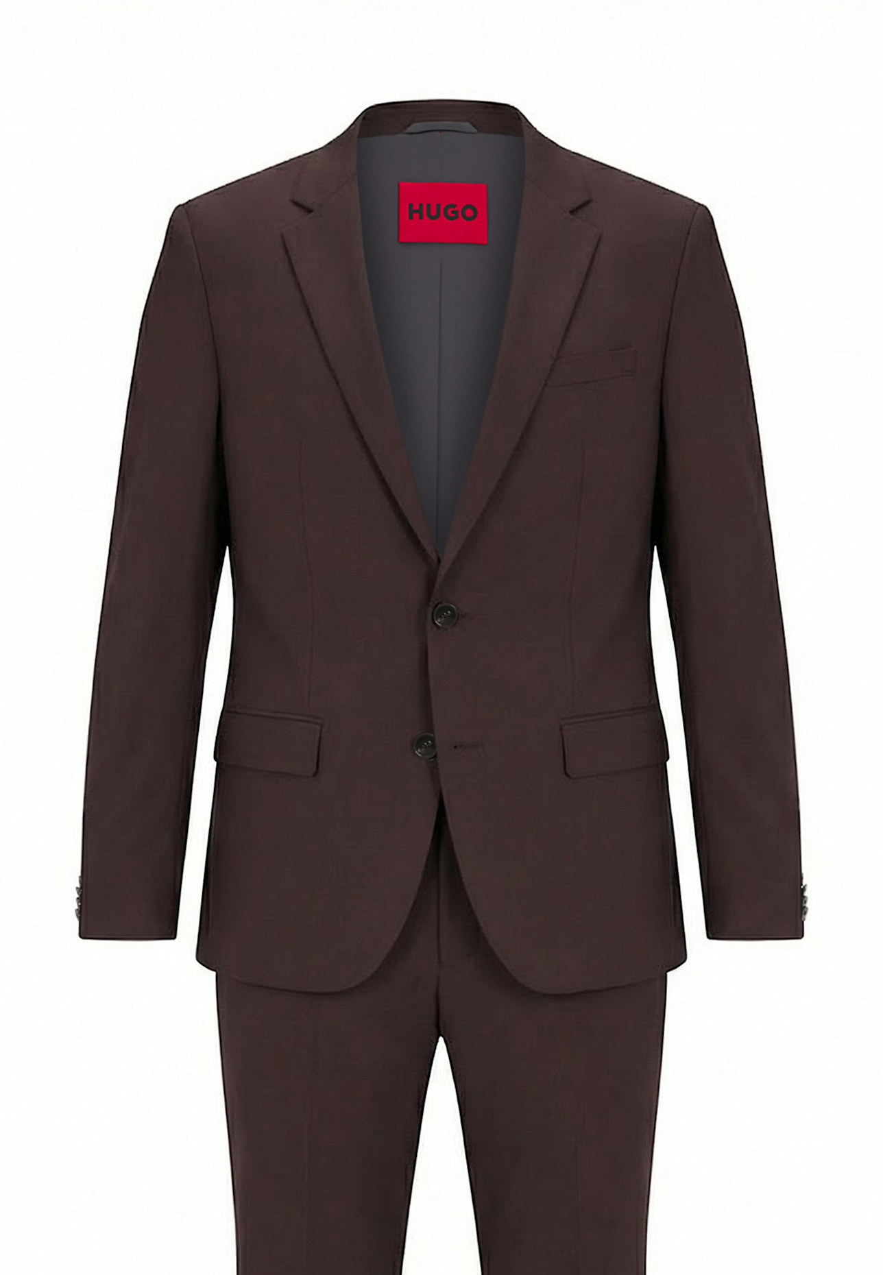 HUGO Business Anzug HENRY/GETLIN232X Slim Fit: BRAUN