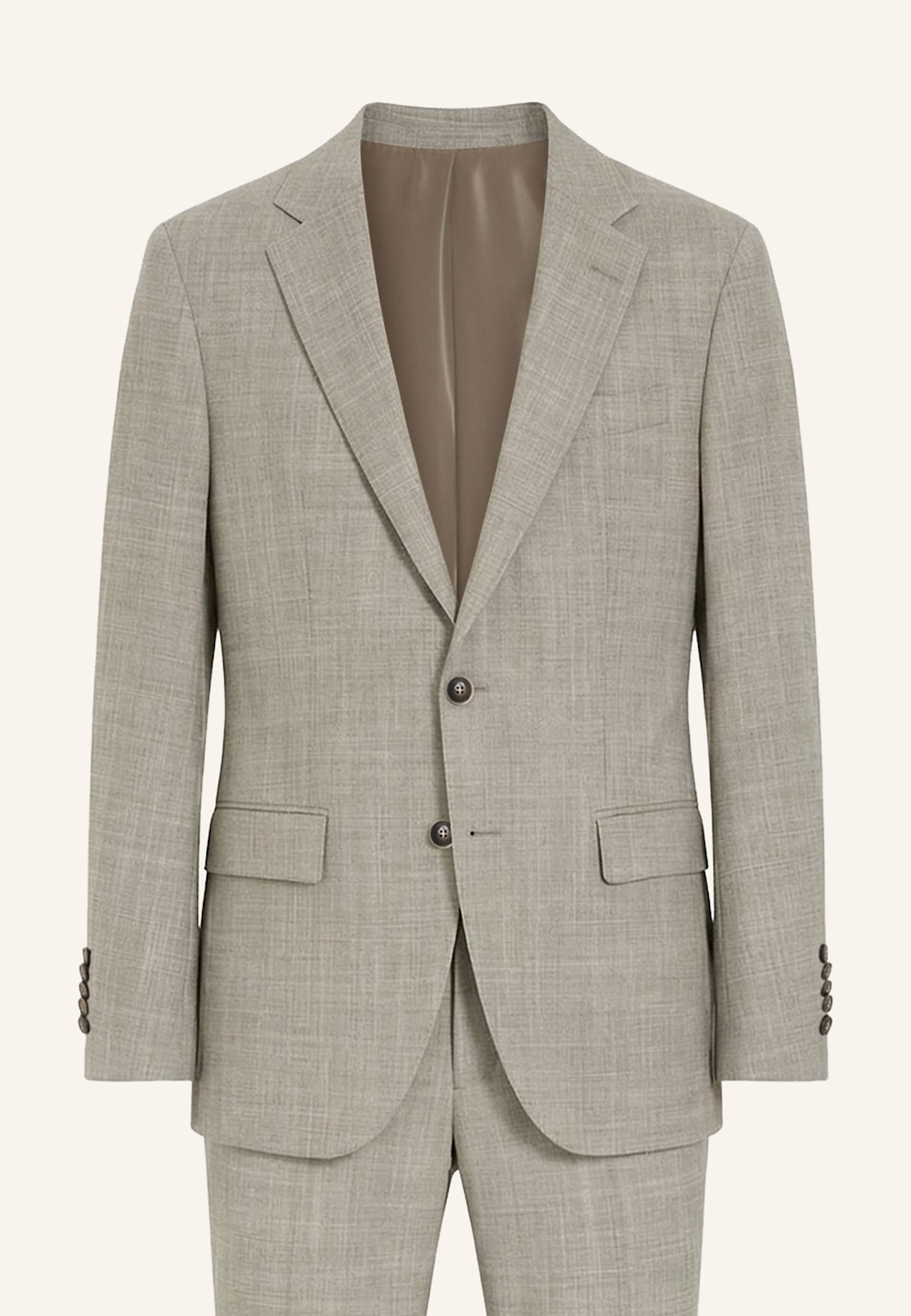 BOSS Business Anzug L-HARVERS-2PCS-241 Slim Fit: KHAKI