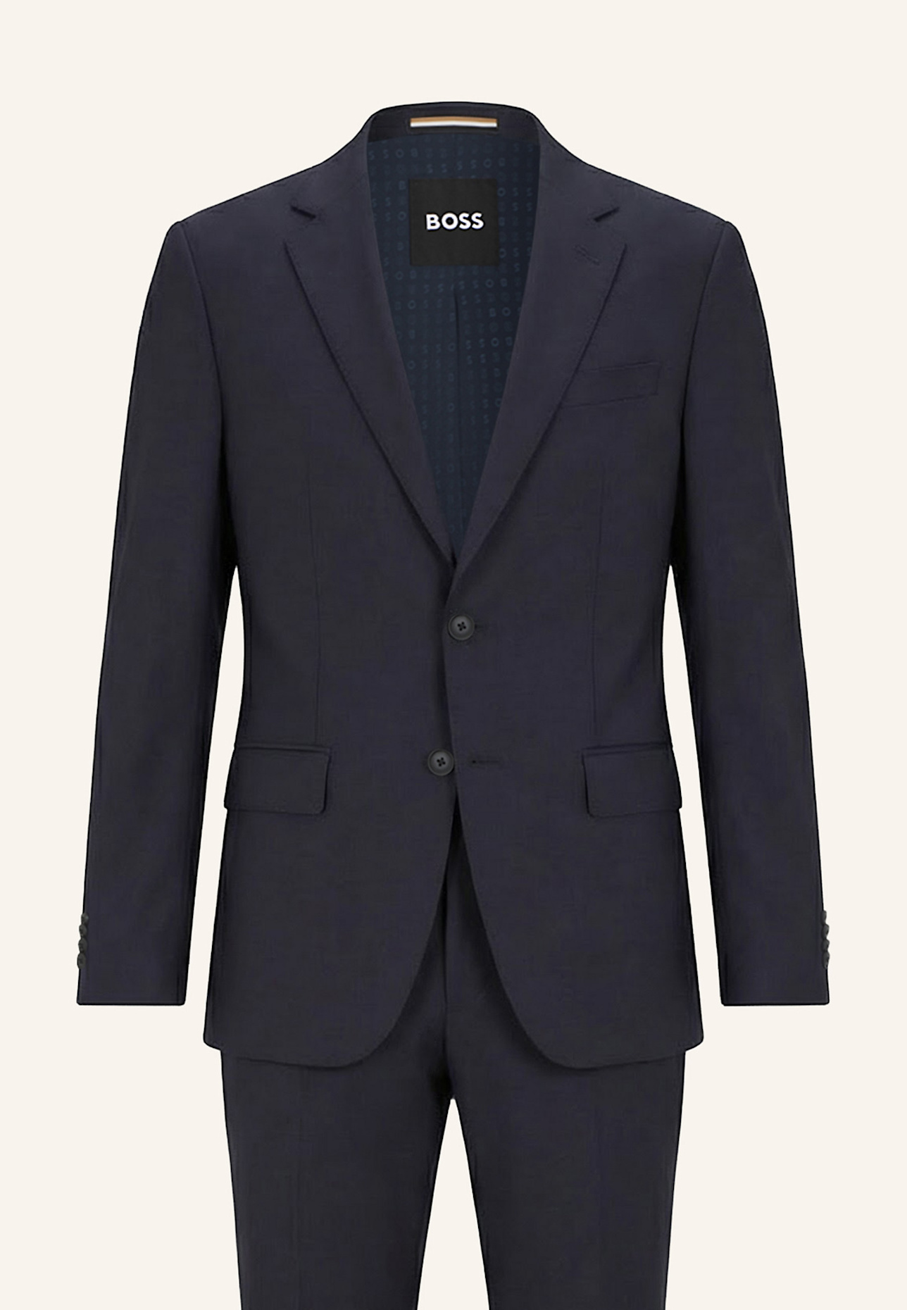 BOSS Business Anzug C-HUGE-2PCS-PK-261 Slim Fit: DUNKELBLAU