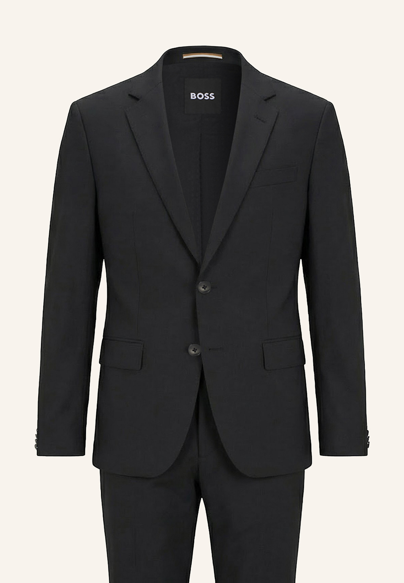 BOSS Business Anzug H-HUGE-2PCS-224 Slim Fit: DUNKELGRAU