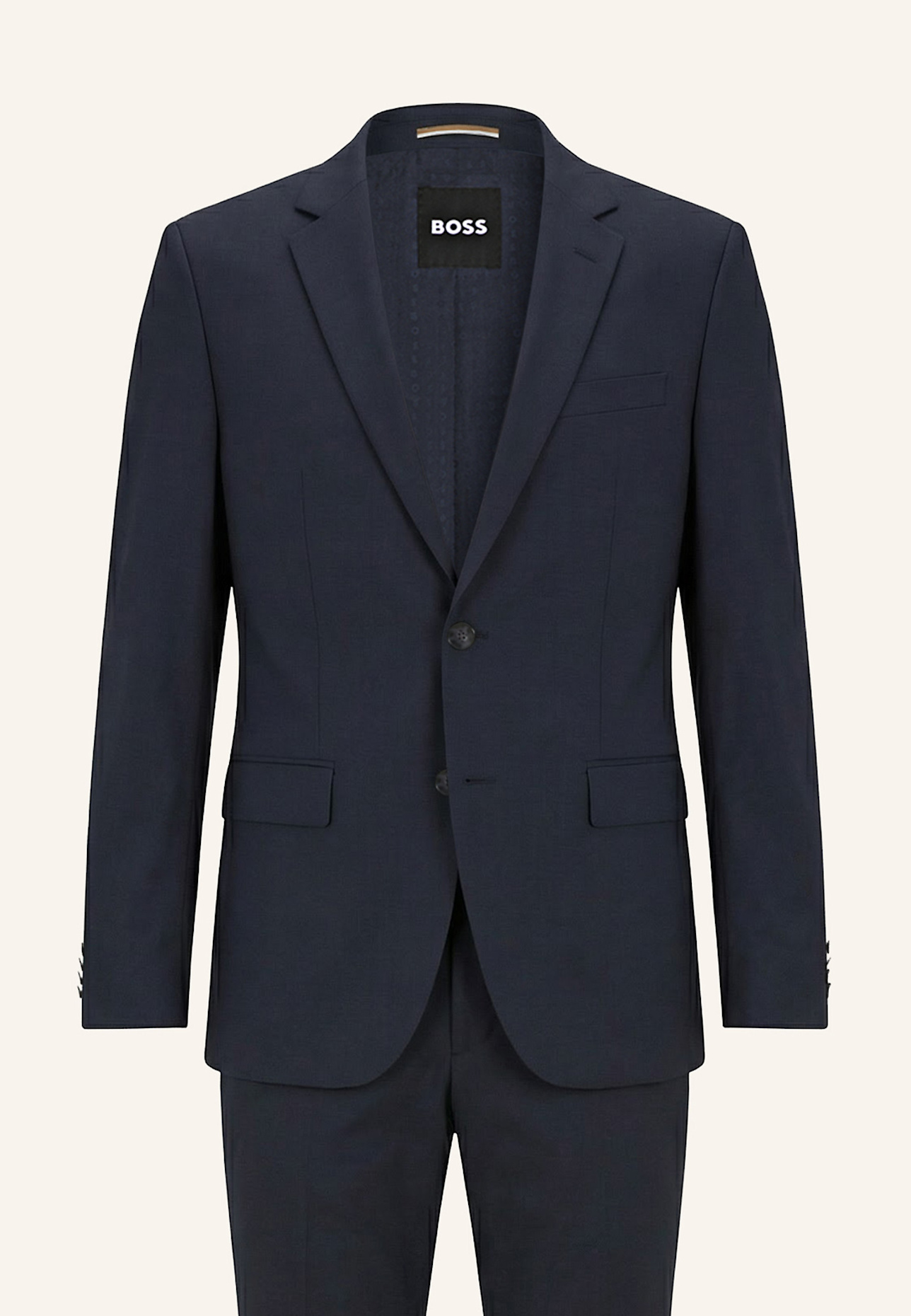 BOSS Business Anzug H-HUGE-2PCS-224 Slim Fit: BLAU