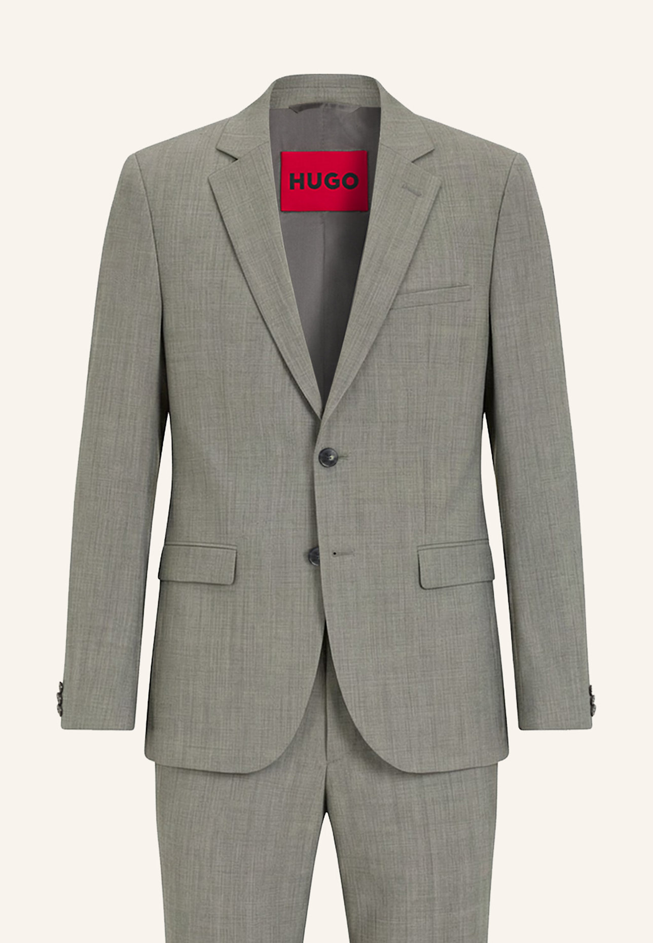 HUGO Business Anzug ARTI-HESTEN253X Extra-Slim Fit: GRÜN