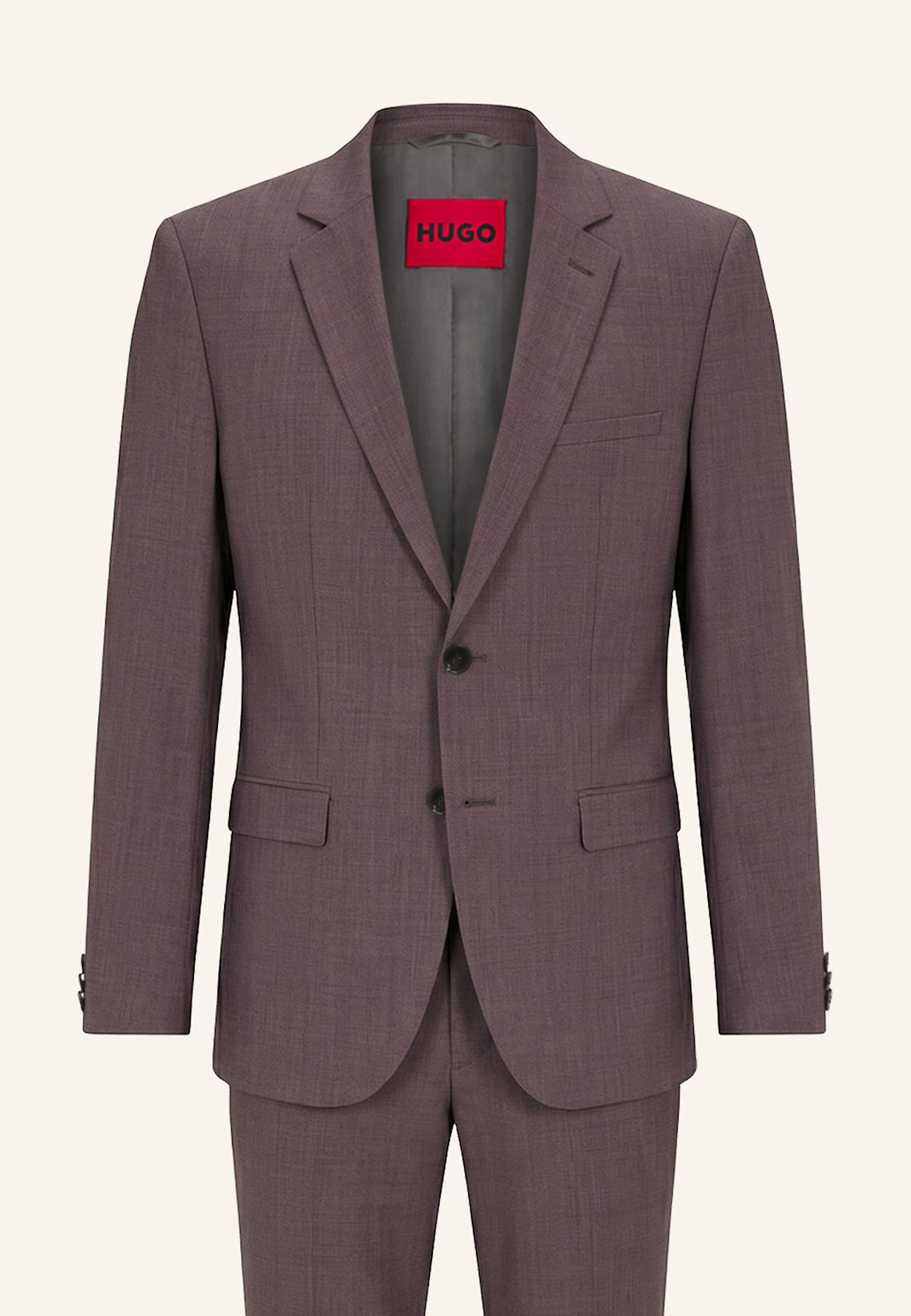 HUGO Business Anzug ARTI-HESTEN253X Extra-Slim Fit: HELLBRAUN