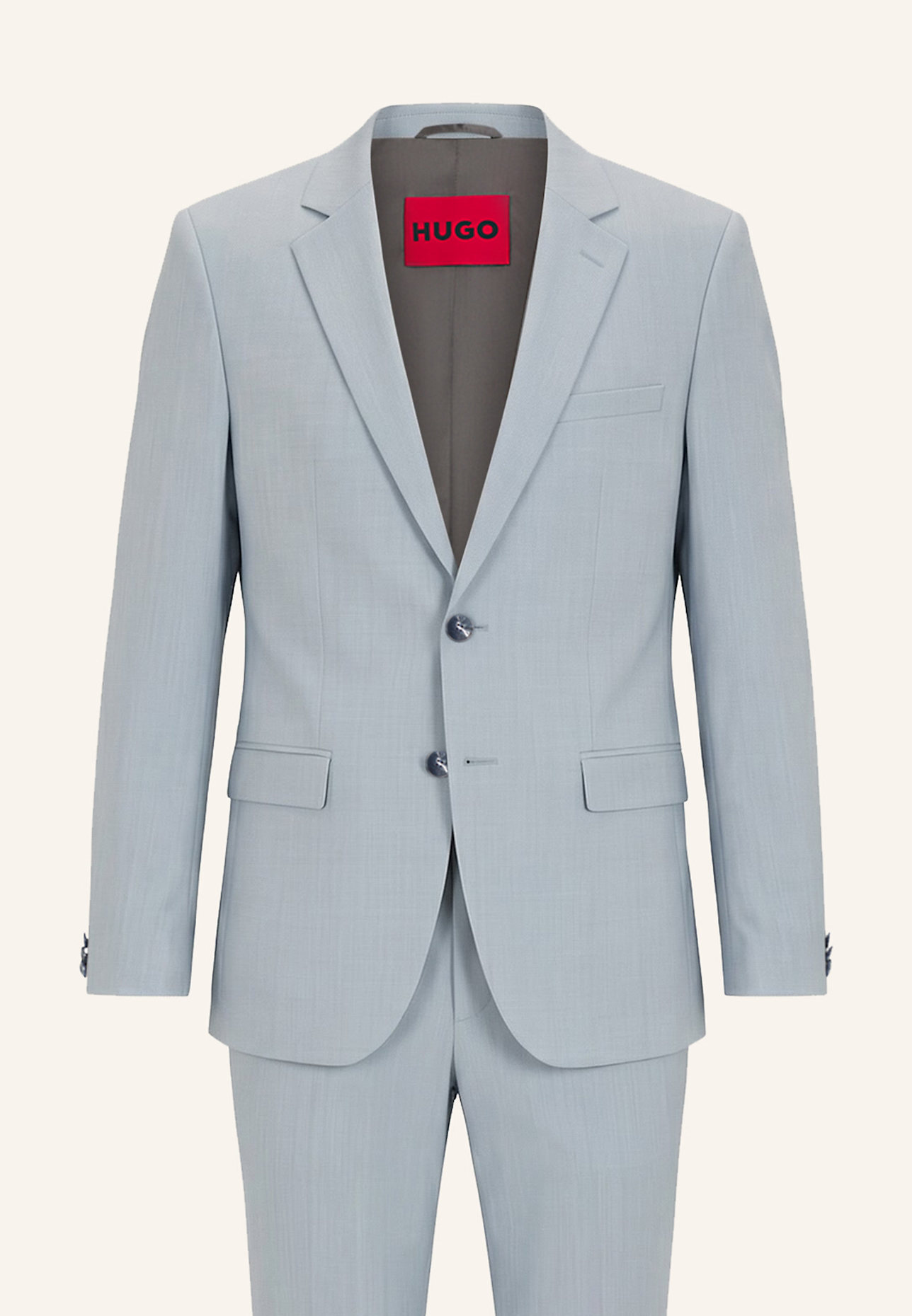 HUGO Business Anzug ARTI-HESTEN253X Extra-Slim Fit: BLAU