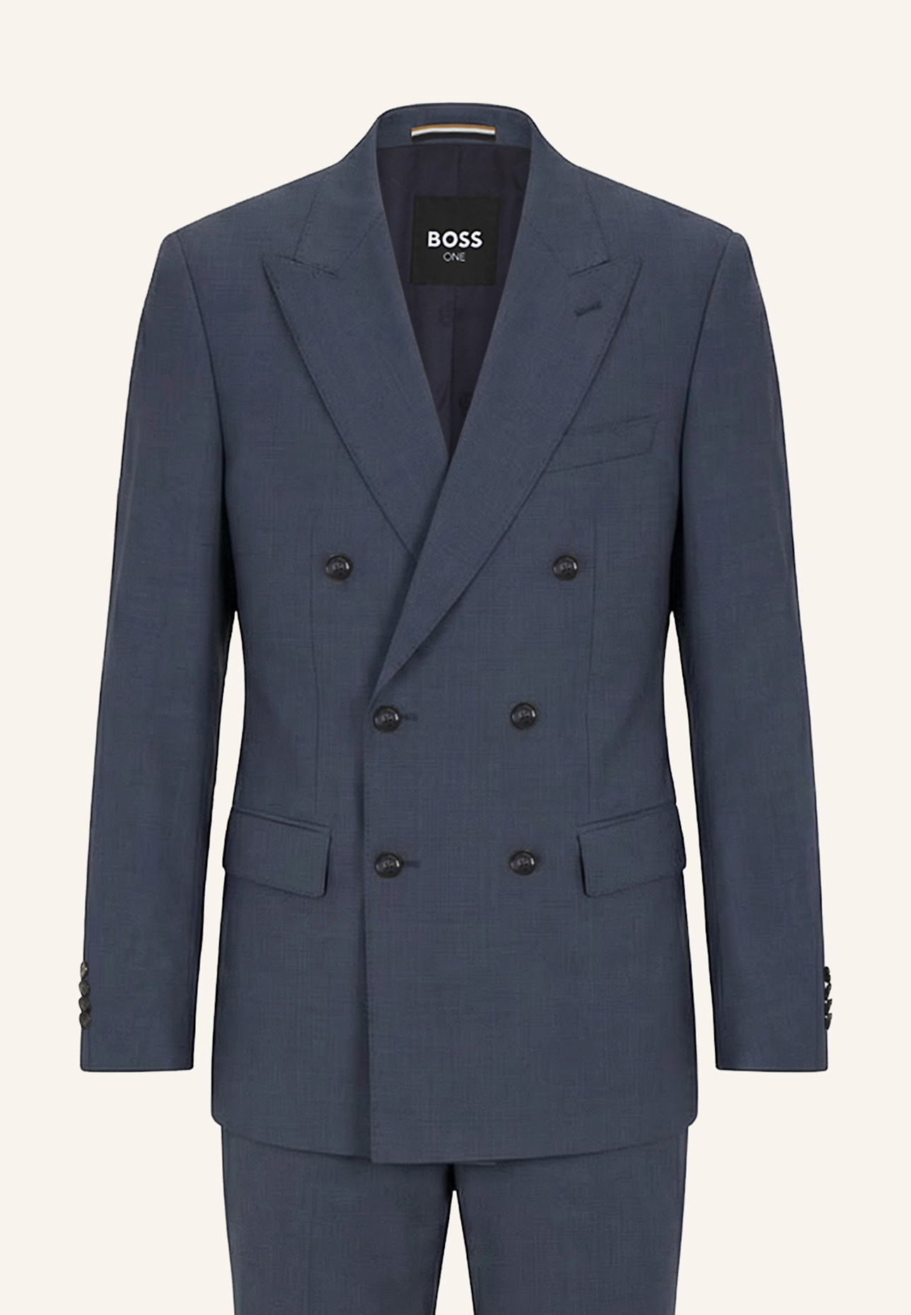 BOSS Business Anzug H-HUGE-2PCS-DB-254 Slim Fit: BLAU