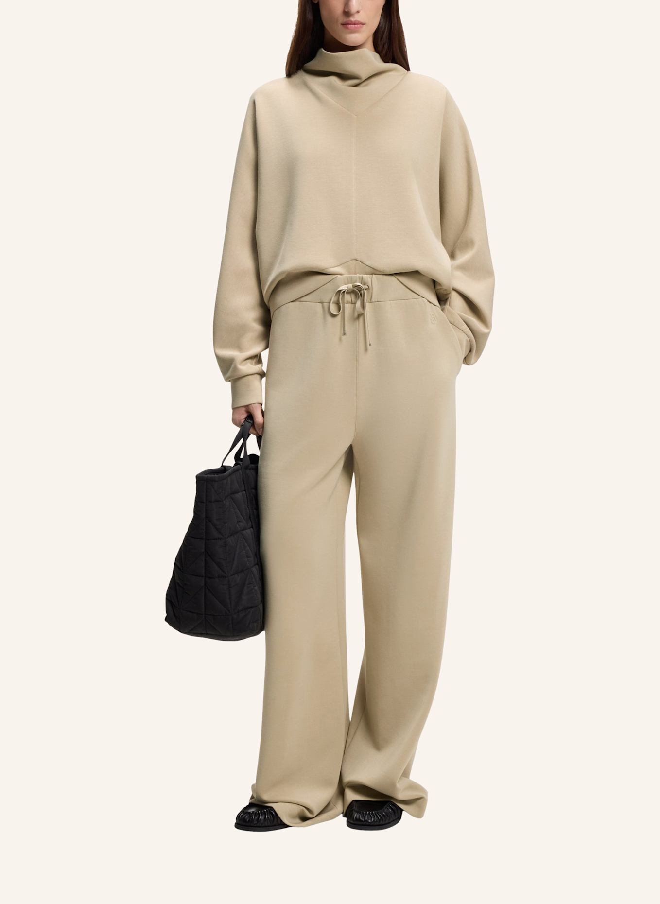 BOSS Casual Hose EPESYA Relaxed Fit: BEIGE