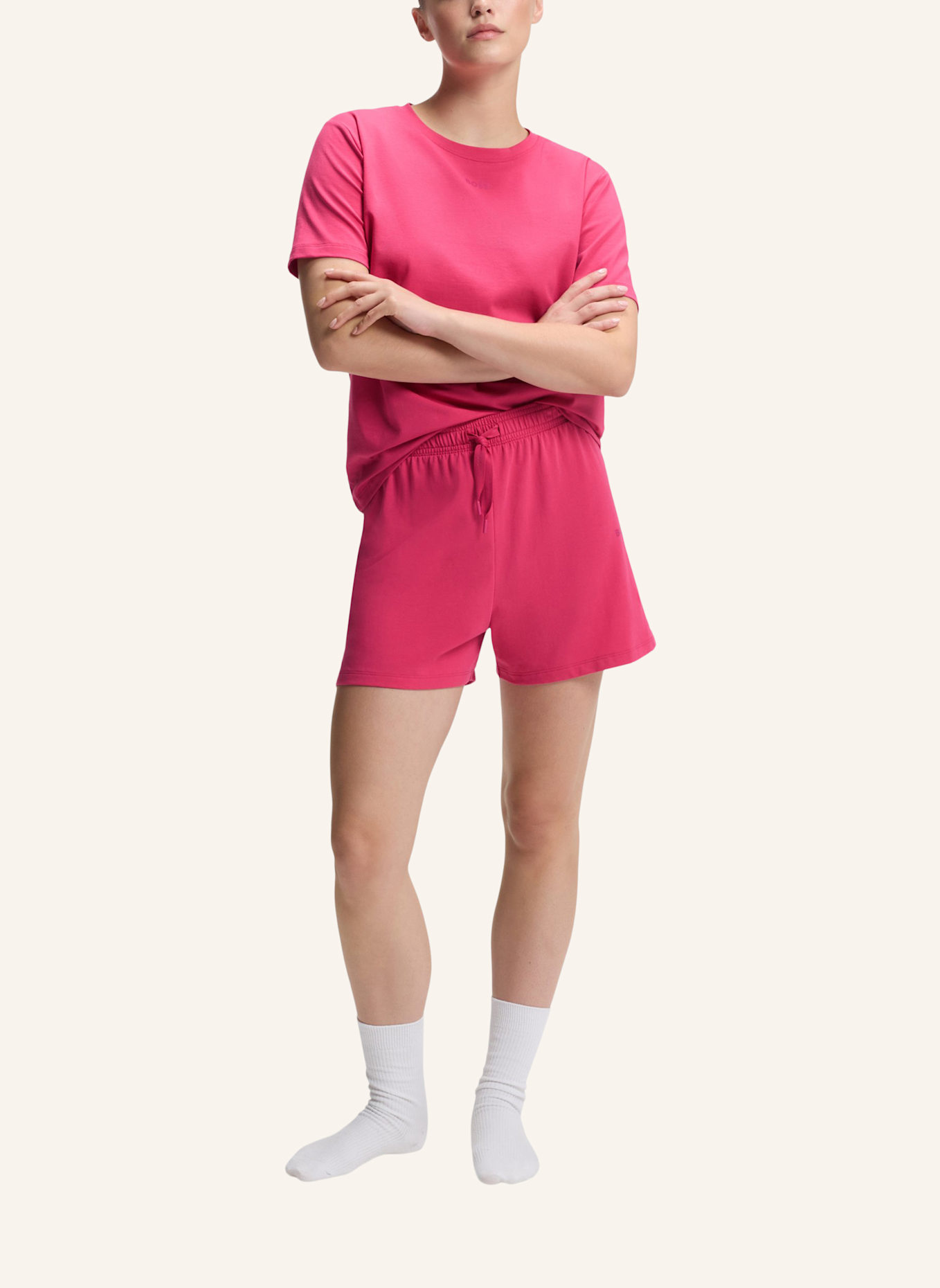 BOSS Schlafshorts CI: PINK