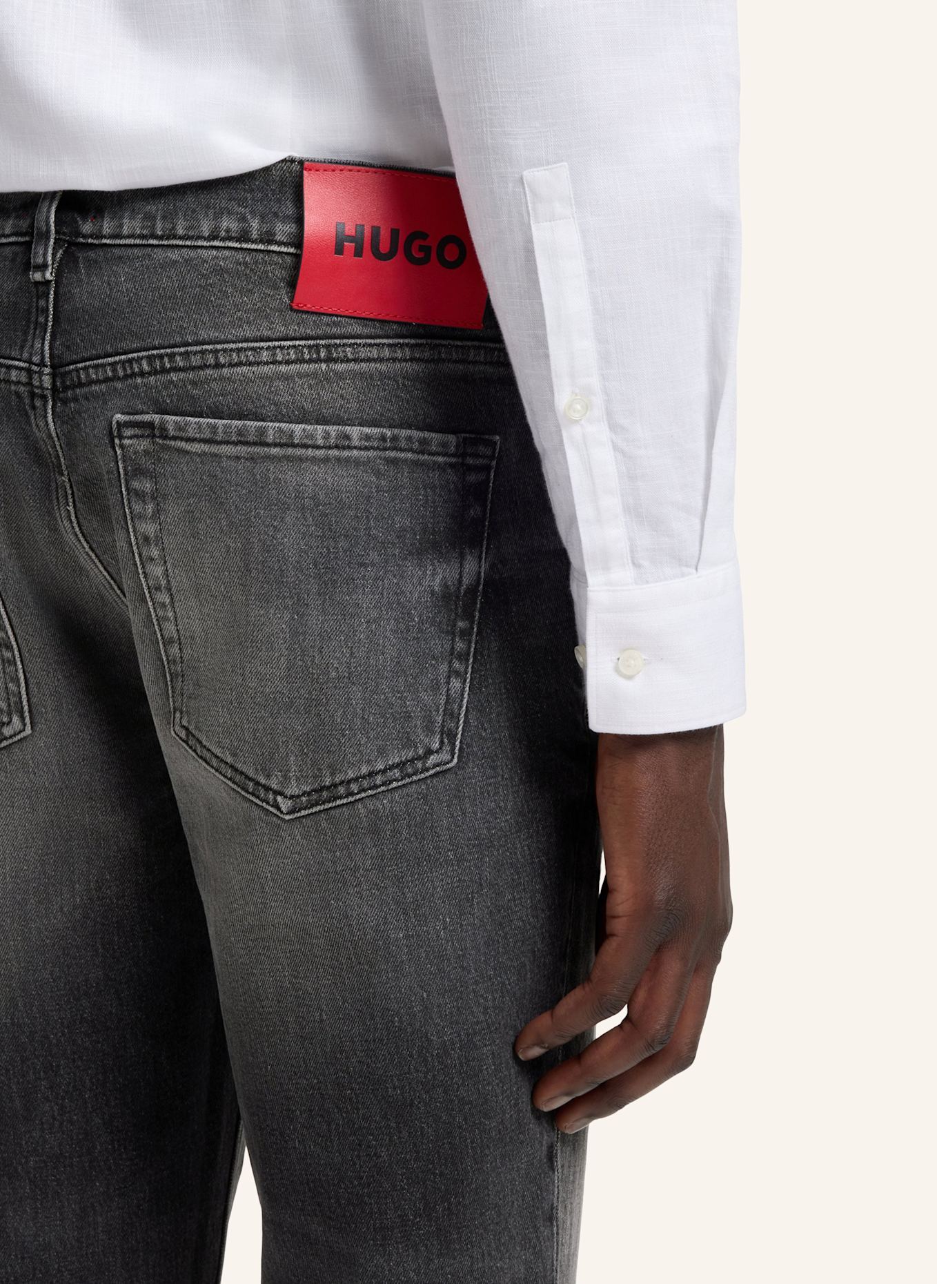 HUGO Jeans HUGO 634 Tapered Fit: SCHWARZ