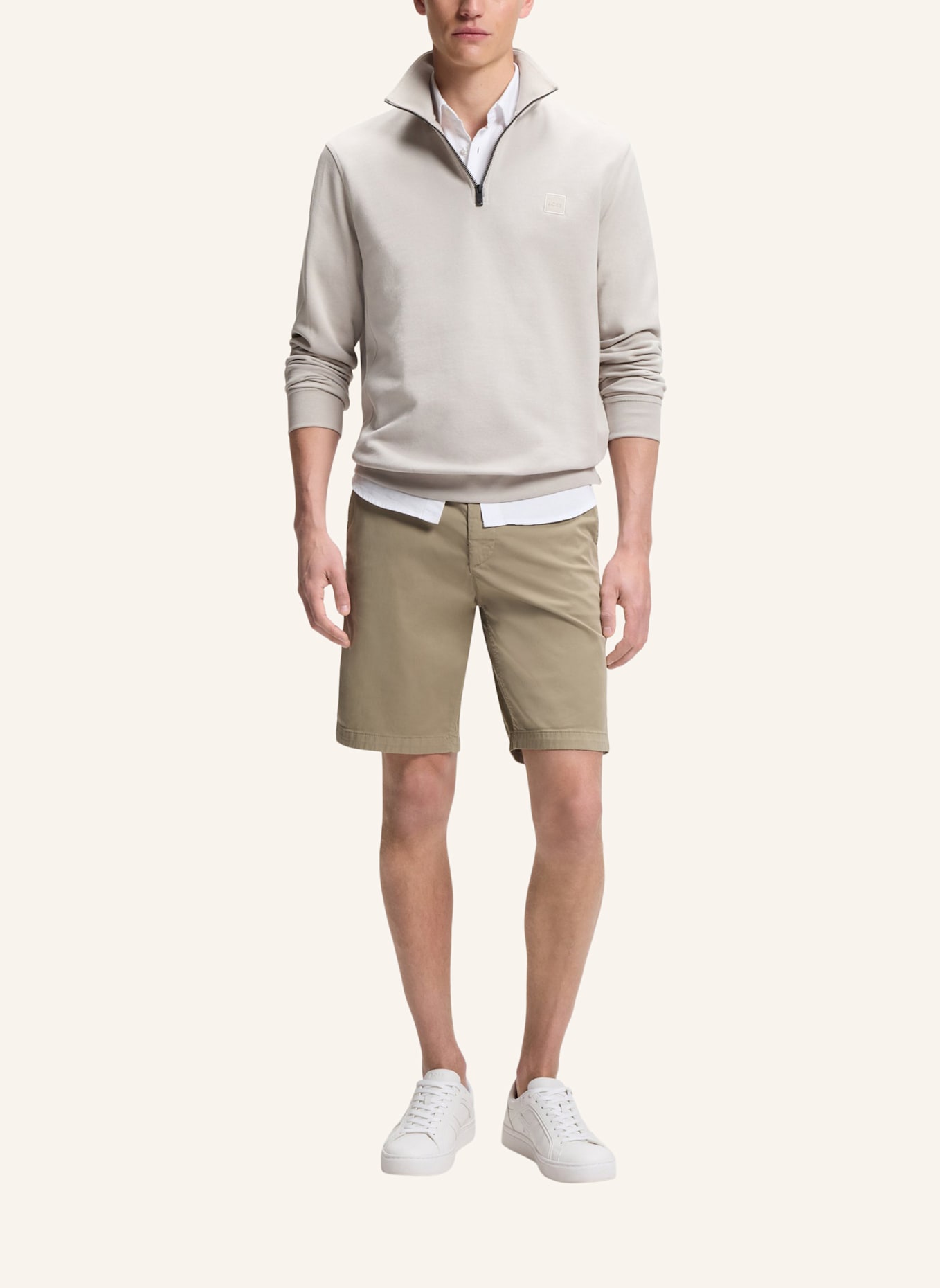 BOSS Chinoshorts Slim Fit: HELLBRAUN