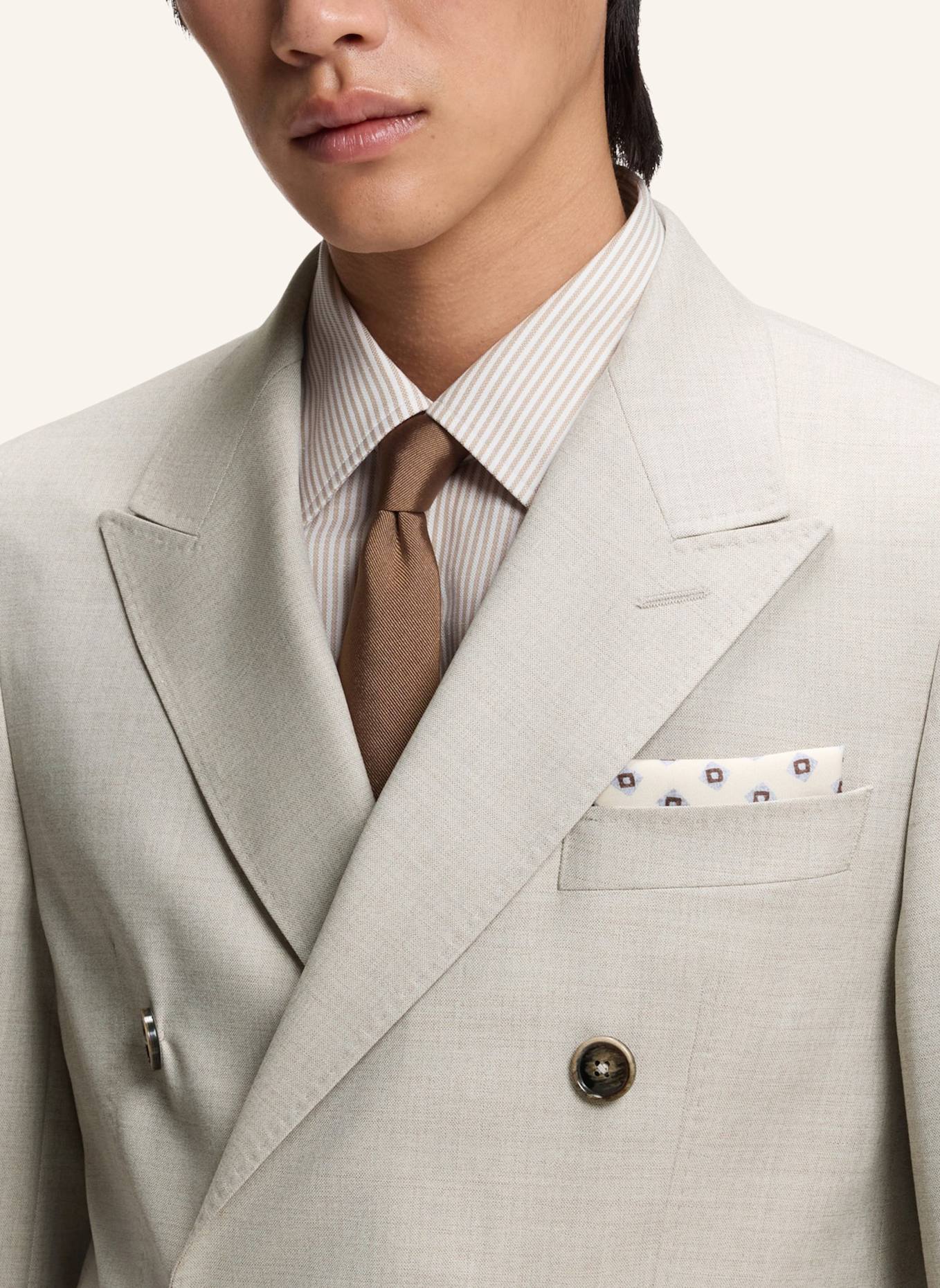 BOSS Business Anzug L-HESTON-2PCS-DB-252 Slim Fit: KHAKI