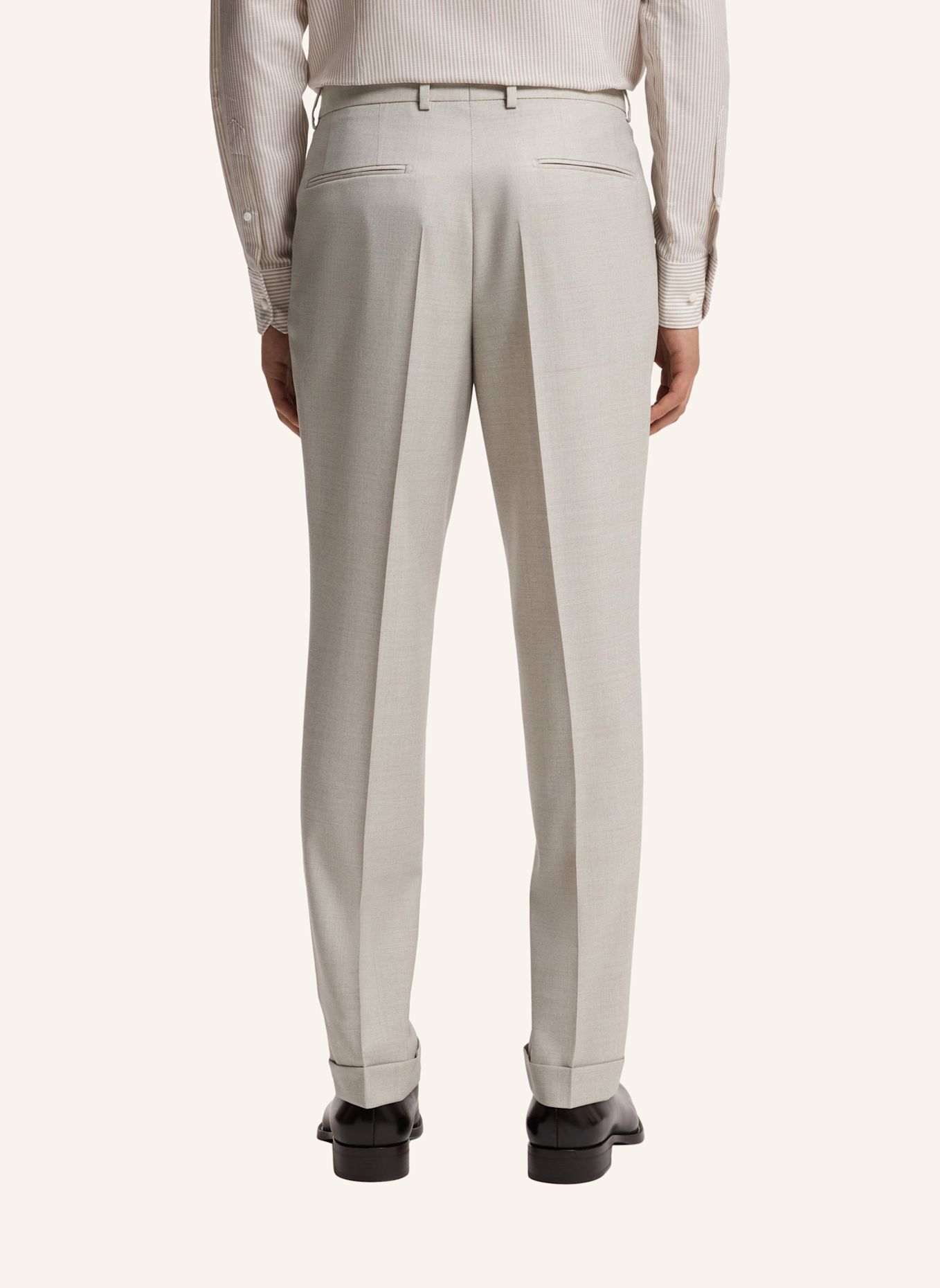 BOSS Business Anzug L-HESTON-2PCS-DB-252 Slim Fit: KHAKI