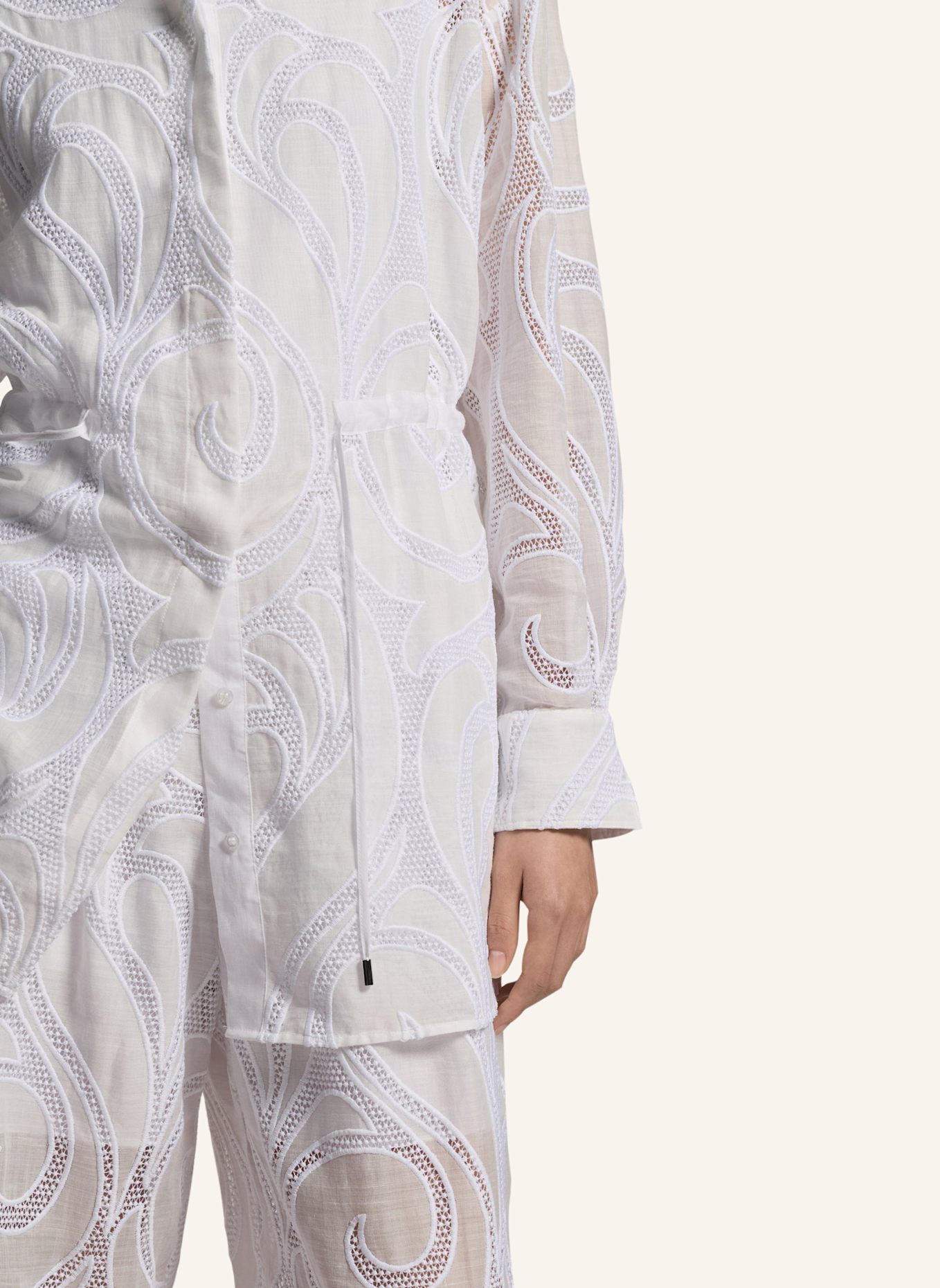 BOSS Business Bluse BALISYA Regular Fit: WEISS