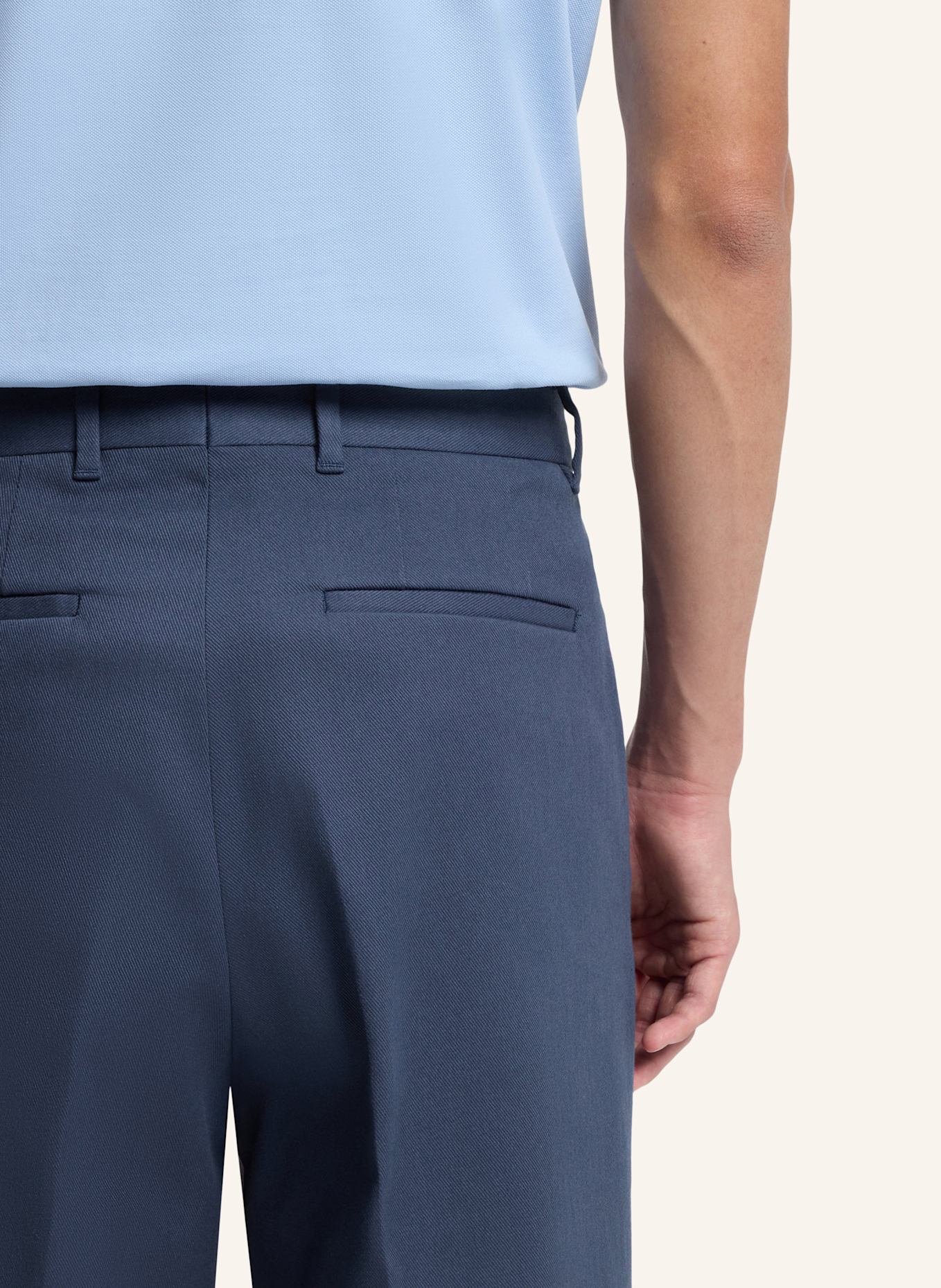 BOSS Business Hose C-PAT-DPL-261F Tapered Fit: BLAU