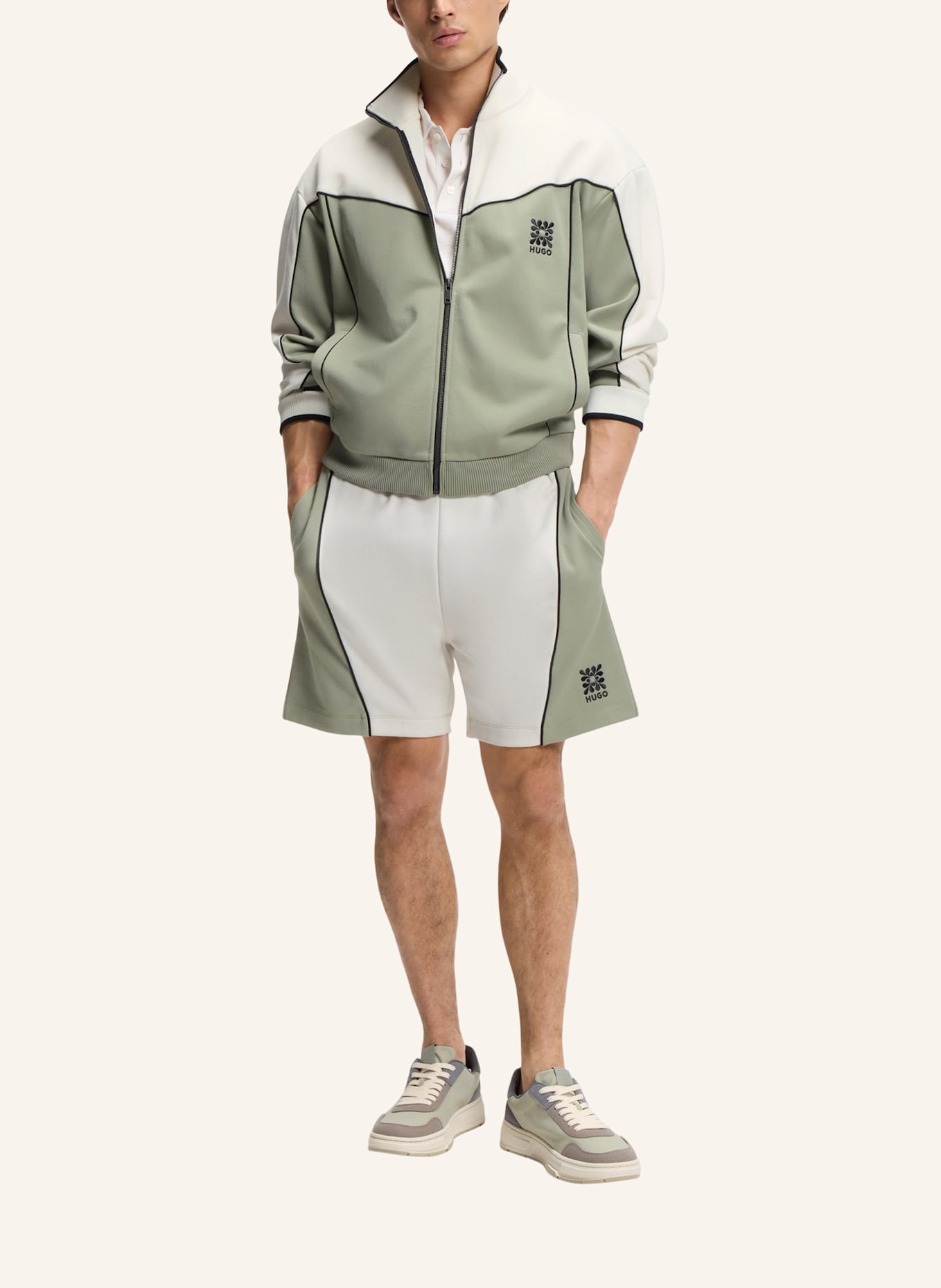 HUGO Sweatshirt DARYNT Relaxed Fit: HELLGRÜN