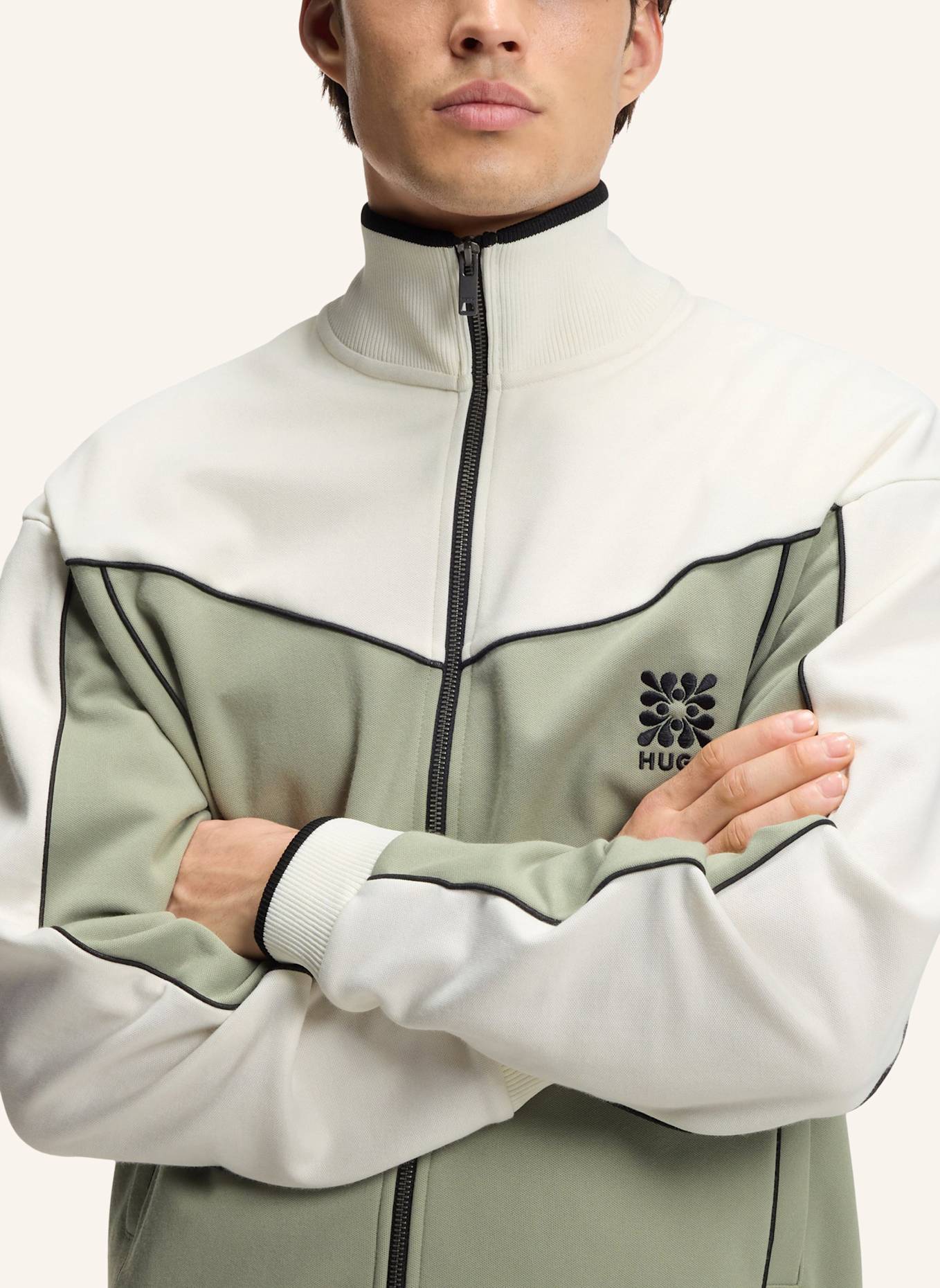 HUGO Sweatshirt DARYNT Relaxed Fit: HELLGRÜN