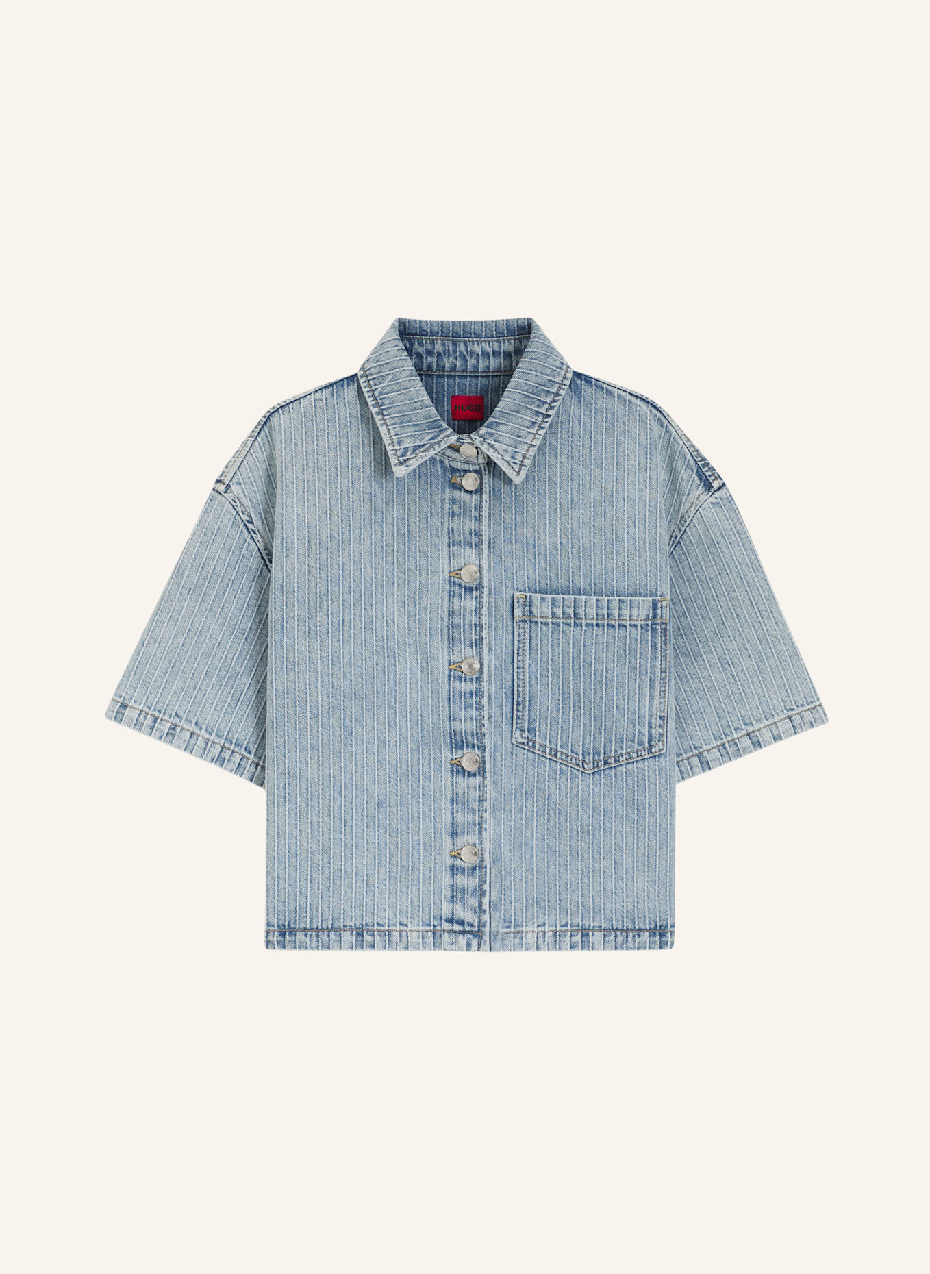 HUGO Casual Bluse GESILA_1 Relaxed Fit: TÜRKIS