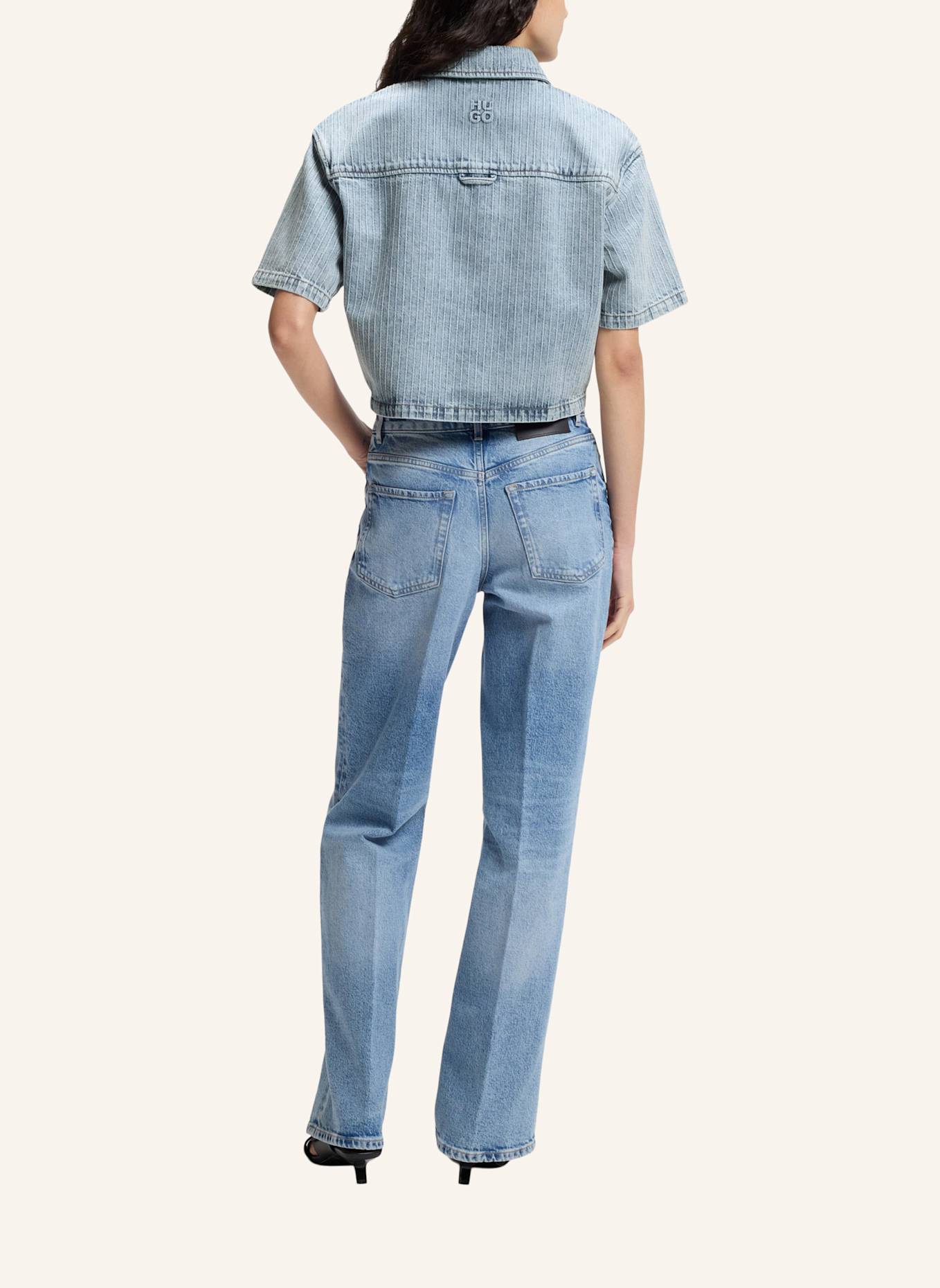 HUGO Casual Bluse GESILA_1 Relaxed Fit: TÜRKIS