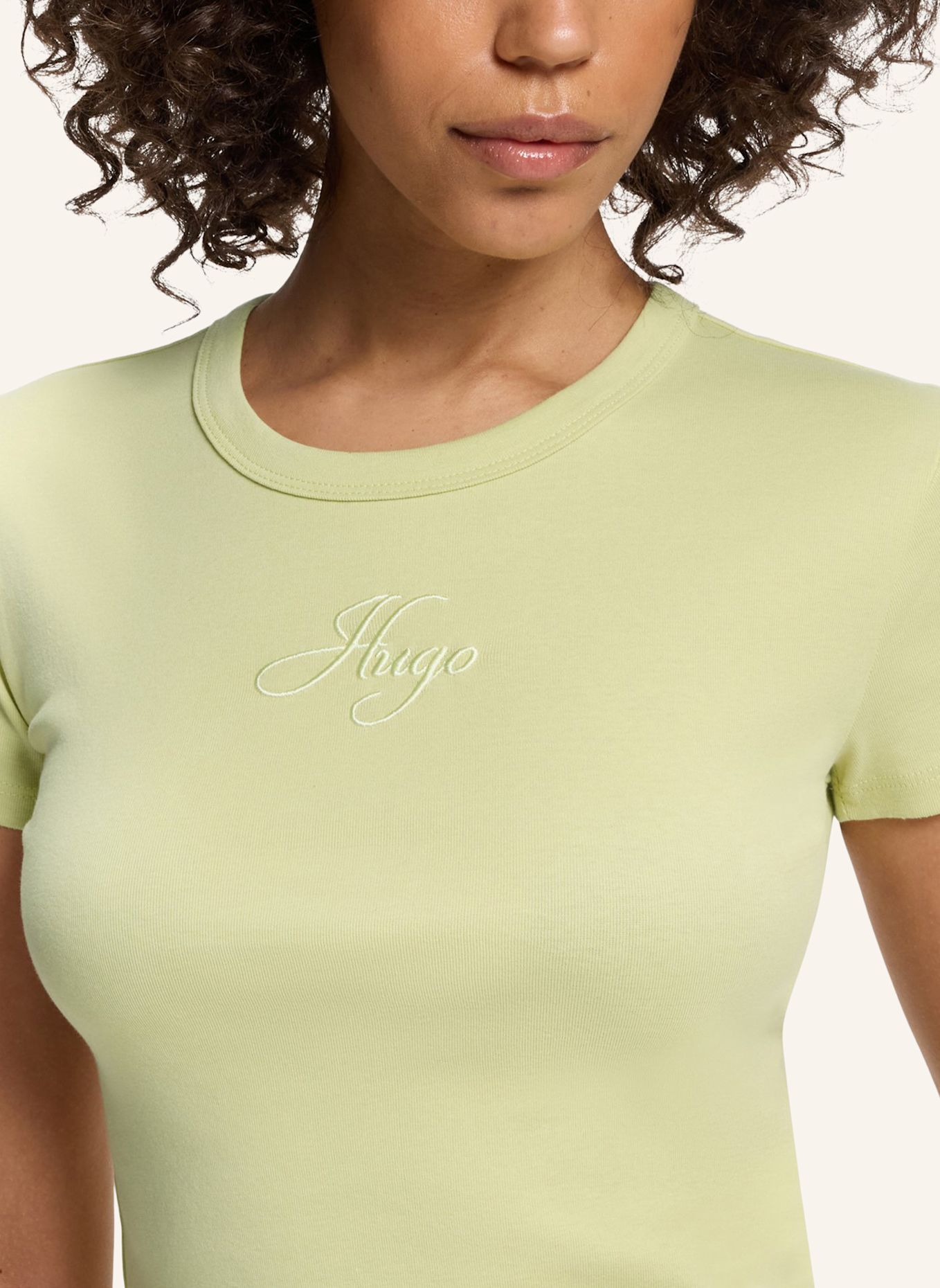 HUGO T-Shirt DELANOR_3: BEIGE