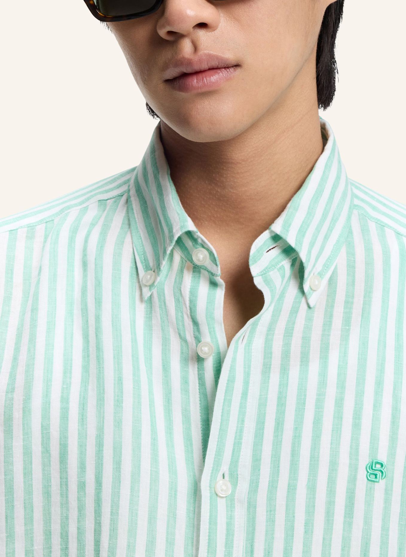 BOSS Casual Hemd H-LIAM-BD-E-C1-261 Regular Fit: MINT