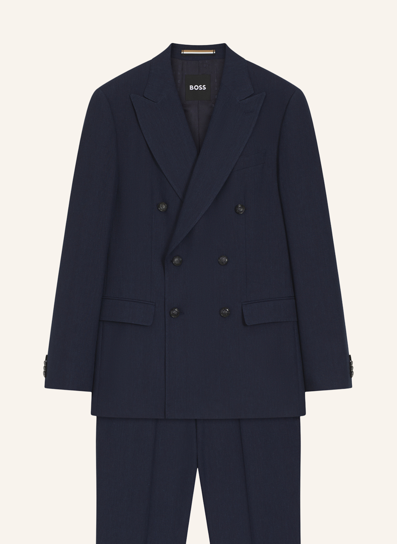 BOSS Business Anzug H-HUGE-2PCS-DB-254 Slim Fit: DUNKELBLAU