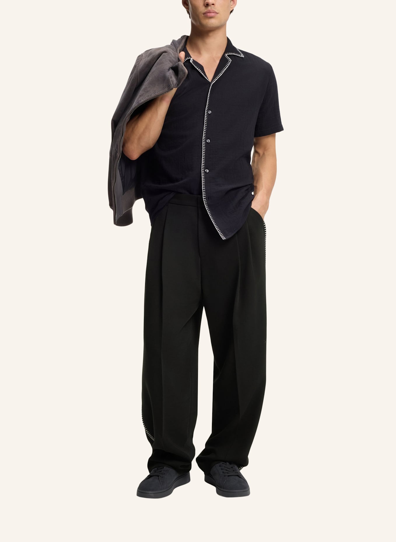 HUGO Business Hose FEDIX262F1X: SCHWARZ