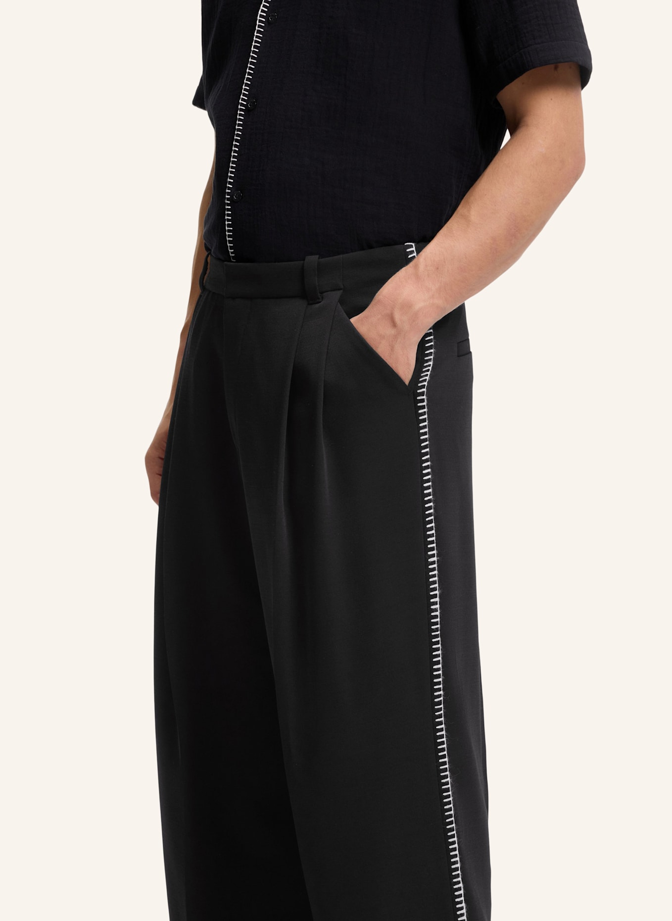 HUGO Business Hose FEDIX262F1X: SCHWARZ