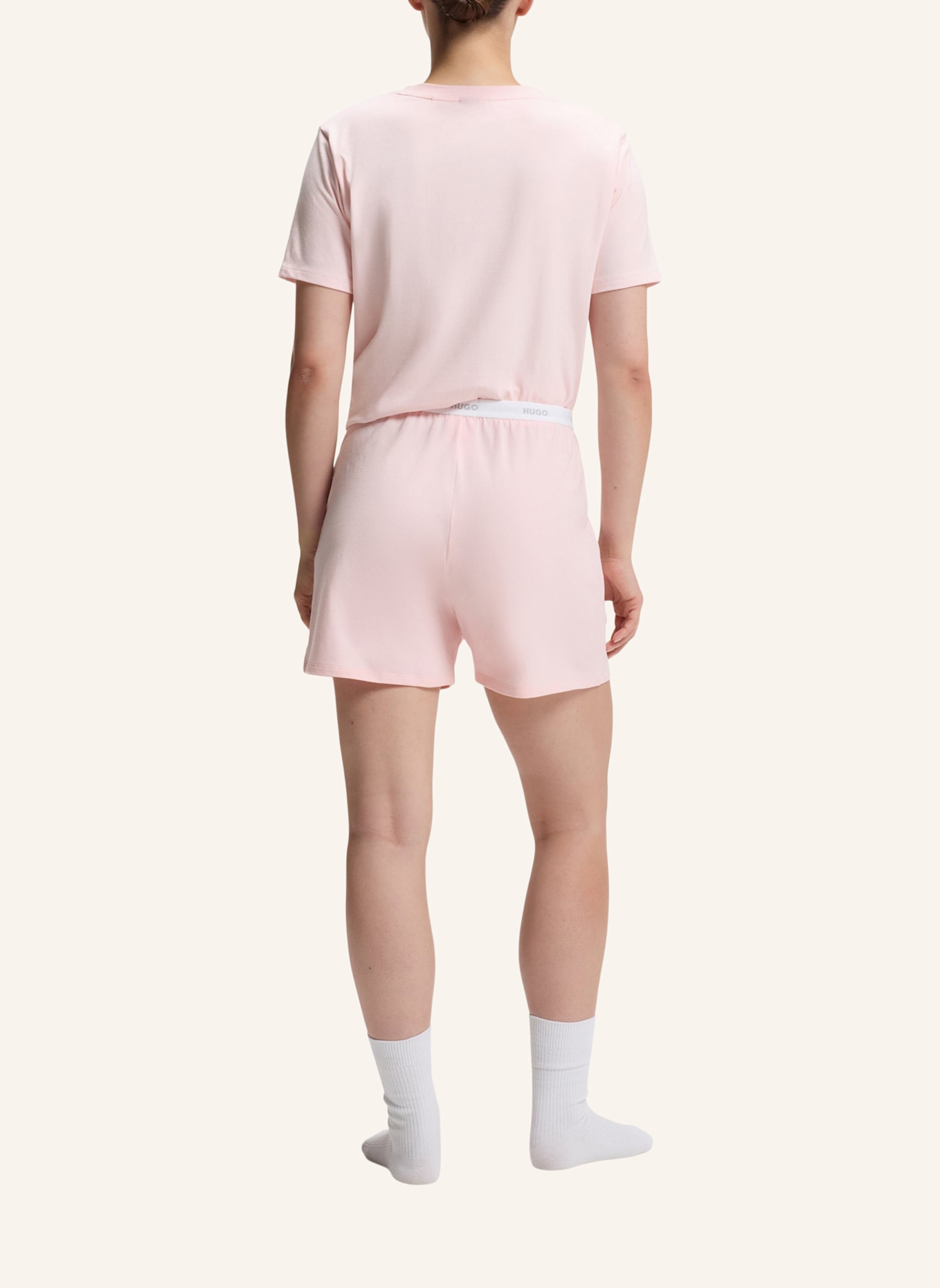 HUGO Pyjamas Unterteil HUGO ID SHORTS: HELLROSA