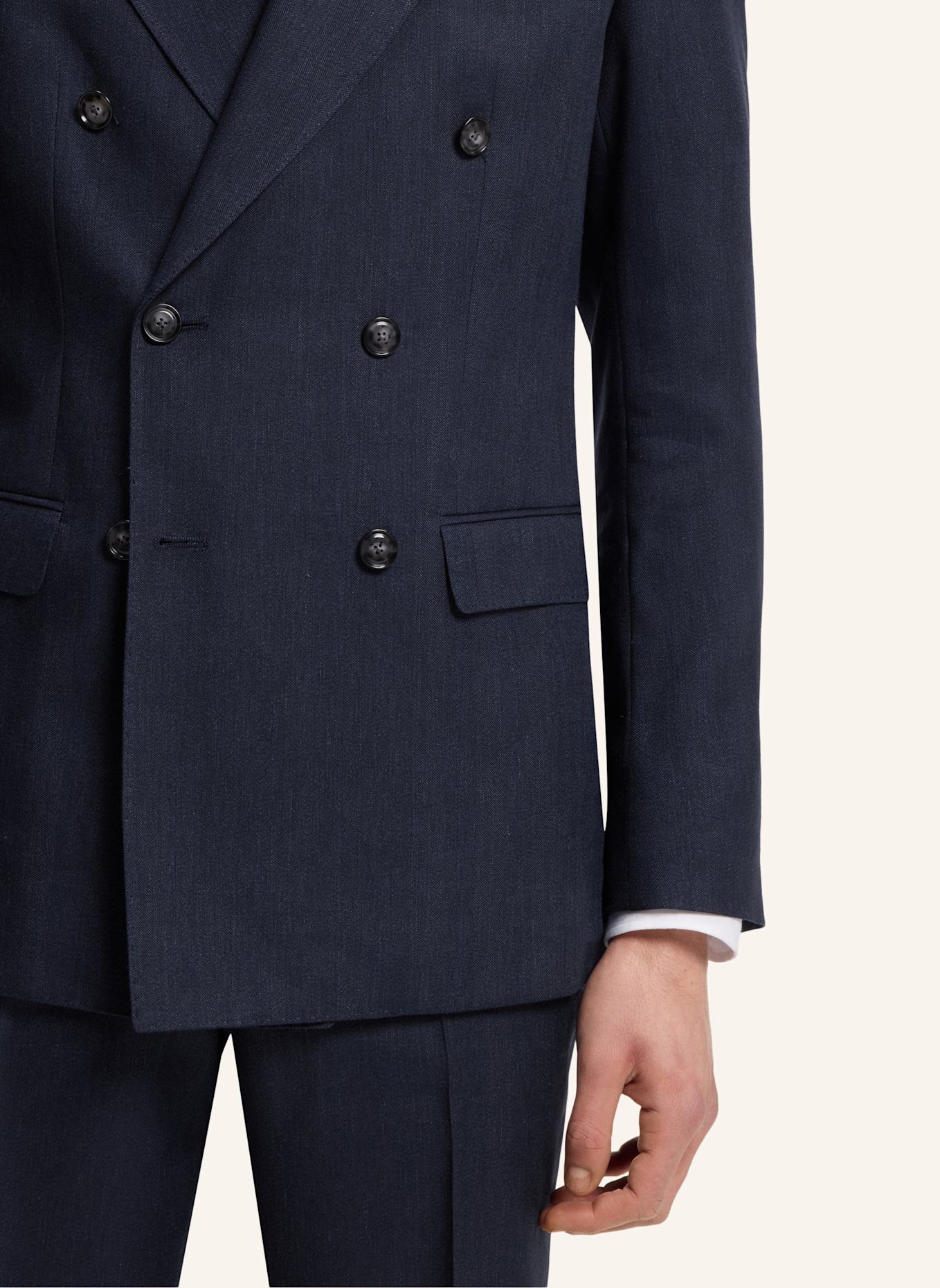 BOSS Business Anzug H-HUGE-2PCS-DB-254 Slim Fit: DUNKELBLAU