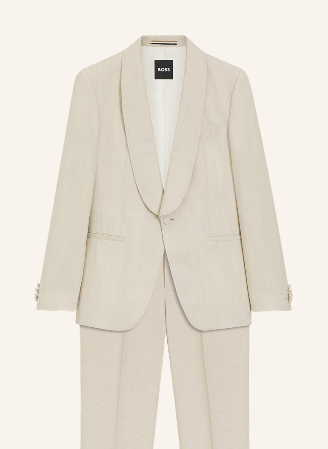 BOSS Business Anzug H-HUGE-2PCS-TUX-262 Slim Fit: BEIGE