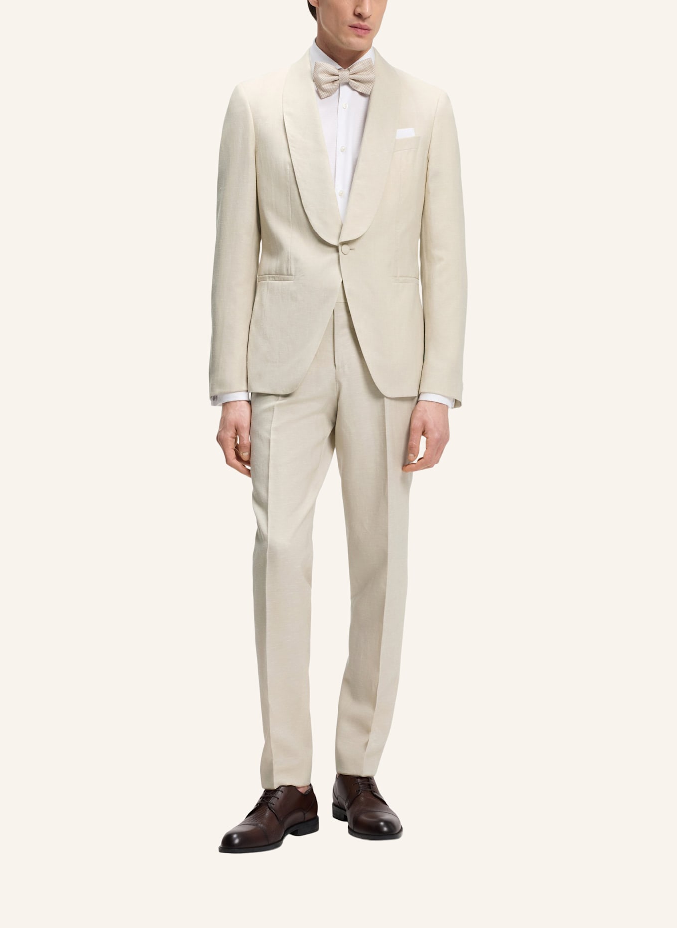 BOSS Business Anzug H-HUGE-2PCS-TUX-262 Slim Fit: BEIGE