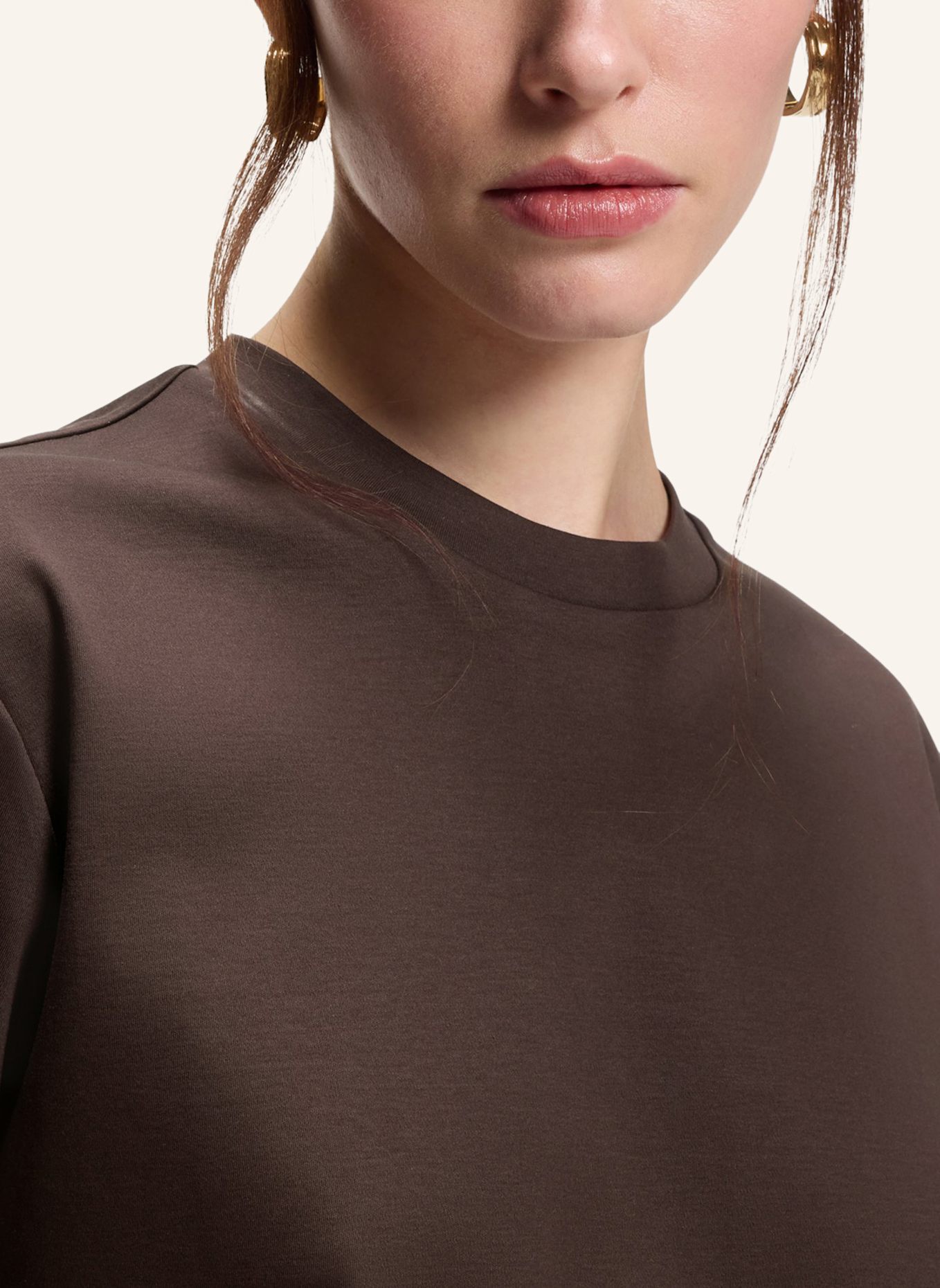 BOSS T-Shirt EHARPA Relaxed Fit: DUNKELBRAUN