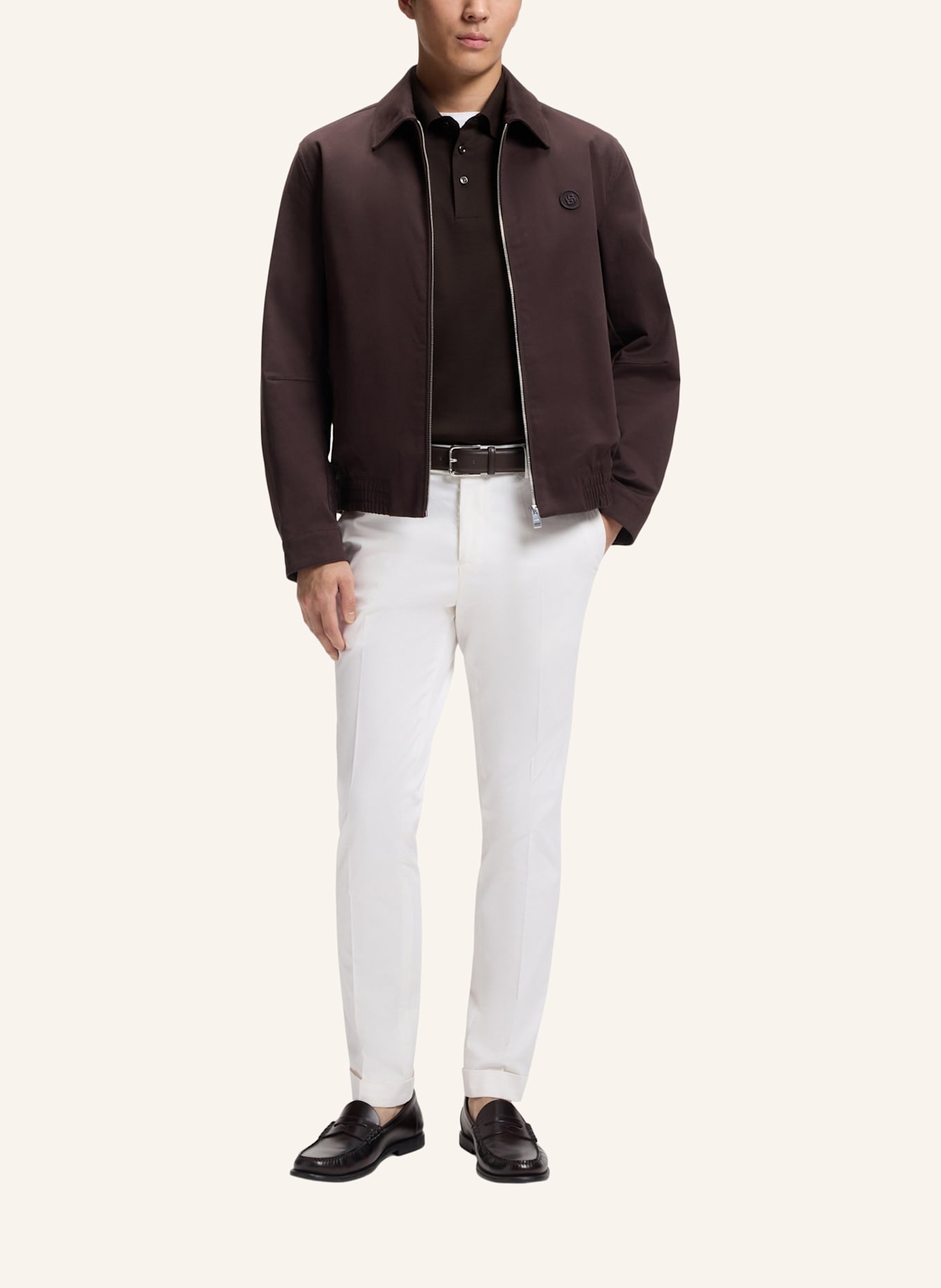 BOSS Poloshirt C-PARRIS 01 Regular Fit: DUNKELBRAUN