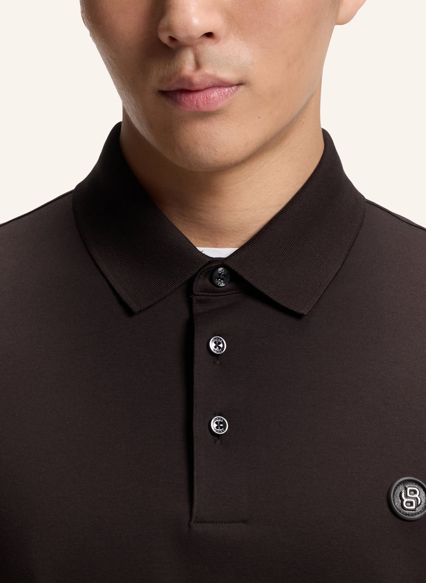 BOSS Poloshirt C-PARRIS 01 Regular Fit: DUNKELBRAUN