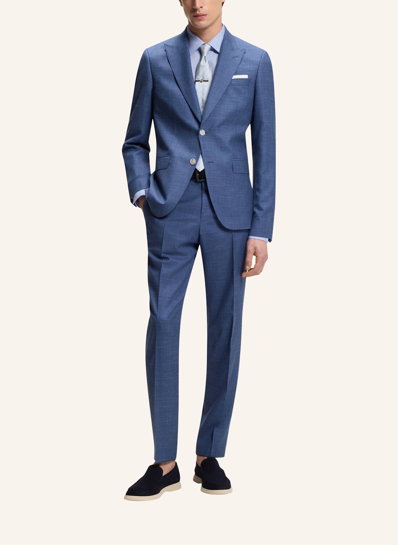 BOSS Business Hemd H-HANK-K-C1-261 Slim Fit: HELLBLAU