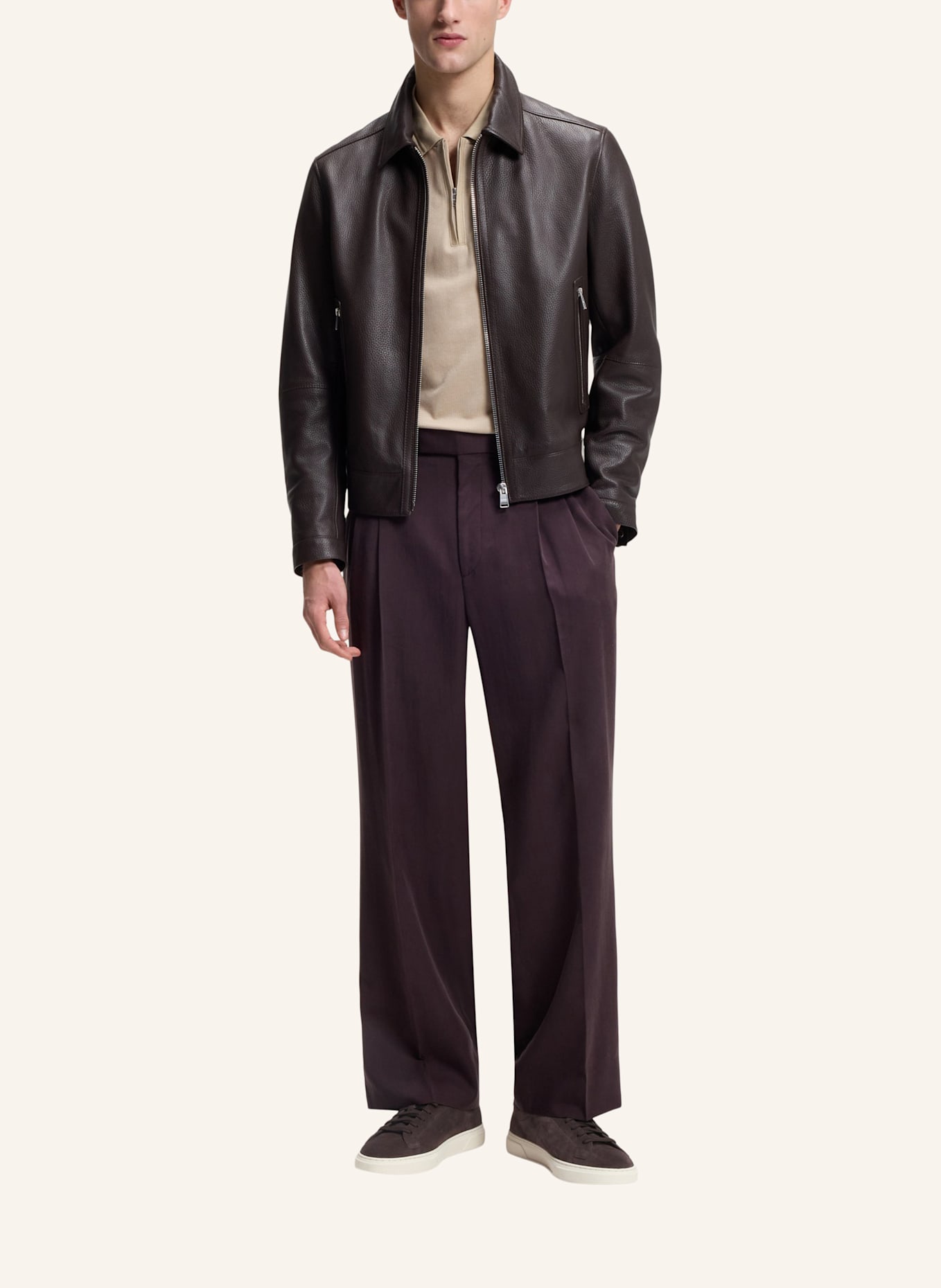 BOSS Sneaker KIERAN_TENN_WCSD: DUNKELBRAUN