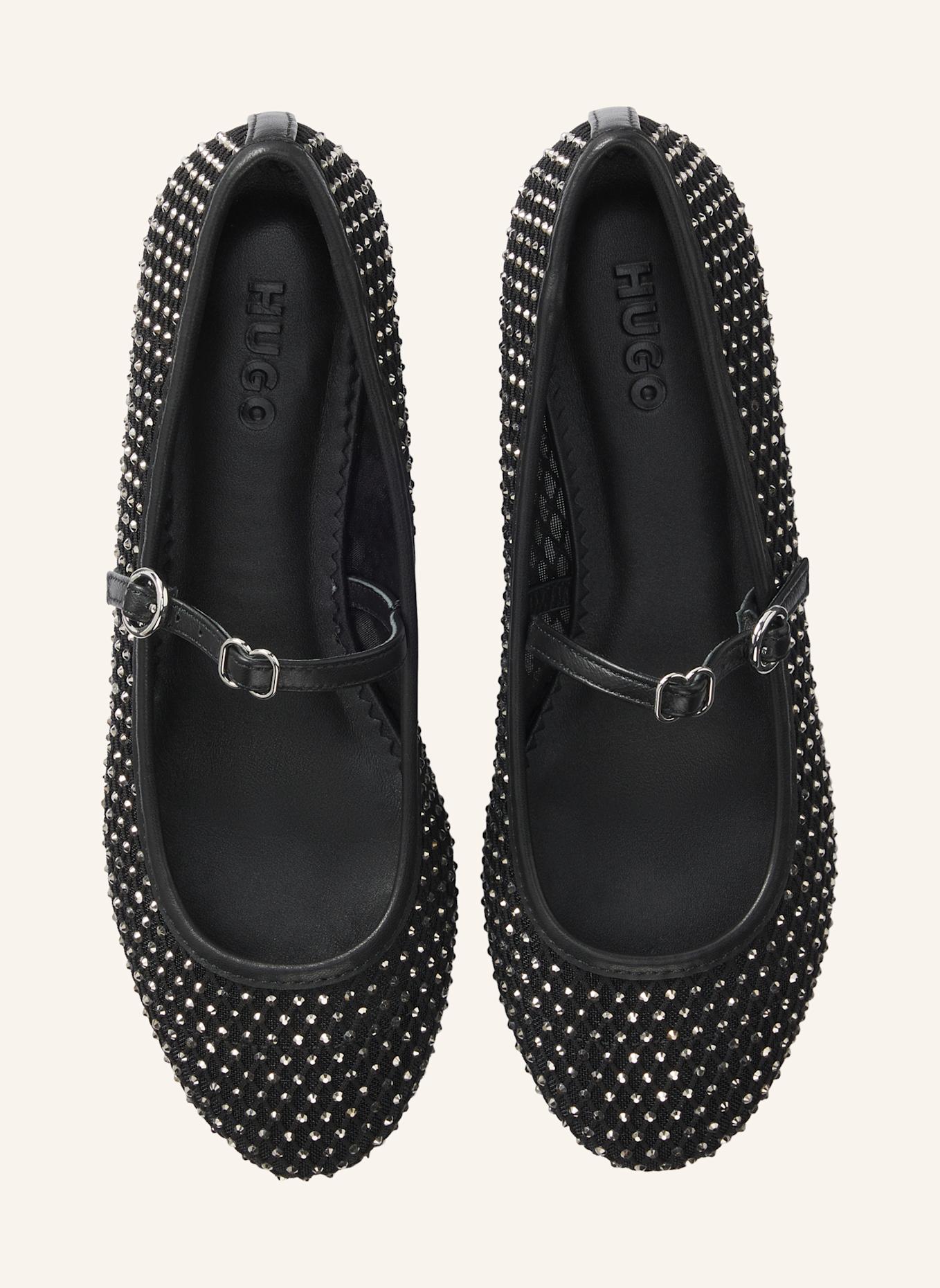 HUGO Flacher Schuh TYLIA_BALL_NETNA: SCHWARZ