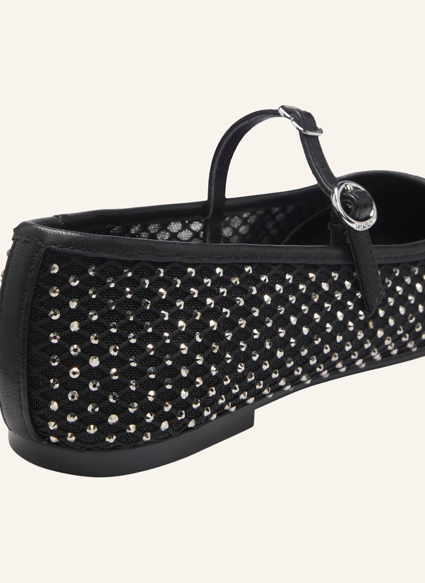 HUGO Flacher Schuh TYLIA_BALL_NETNA: SCHWARZ