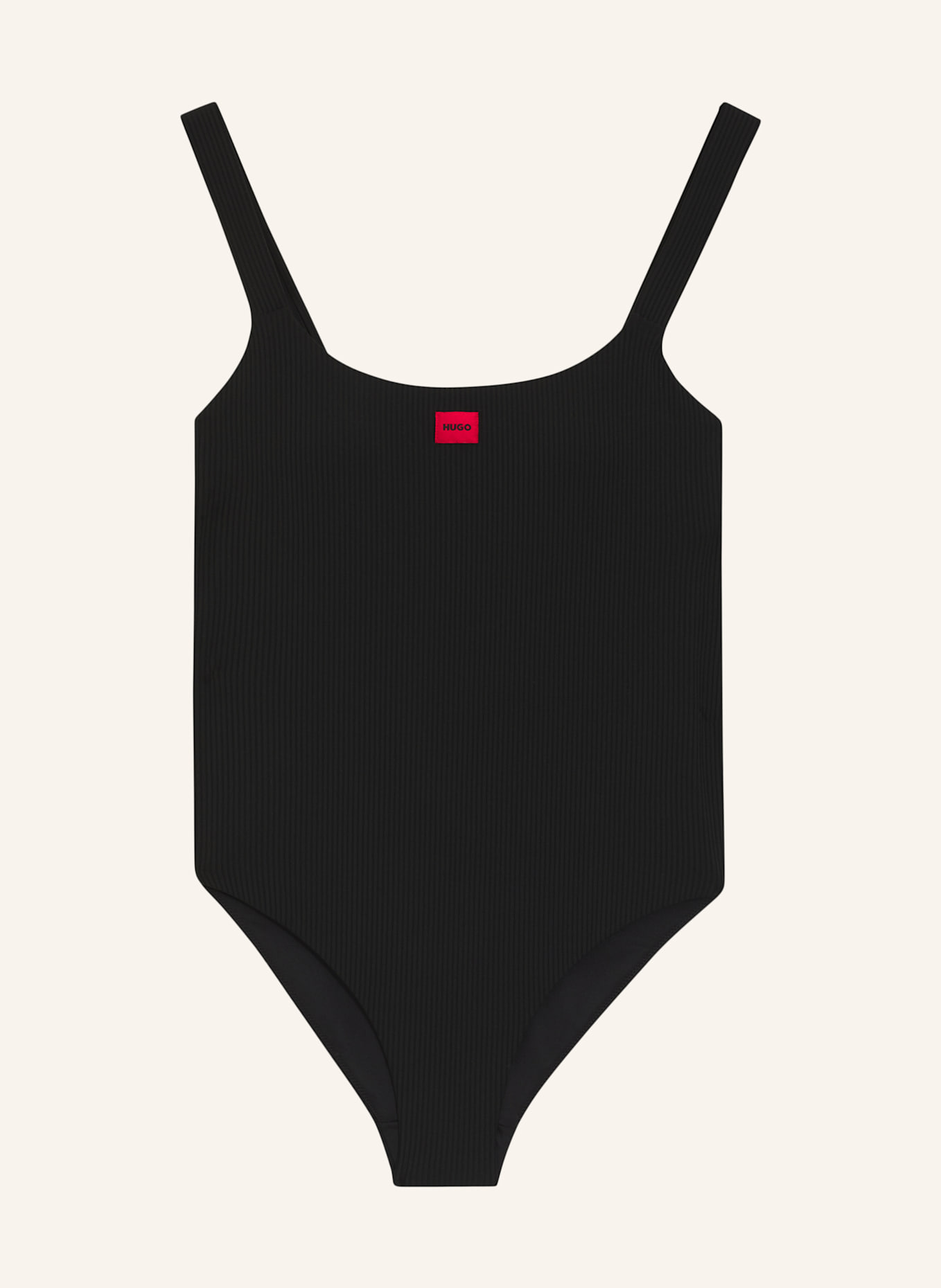 HUGO Badeanzug SIGNATURE SWIMSUIT: SCHWARZ