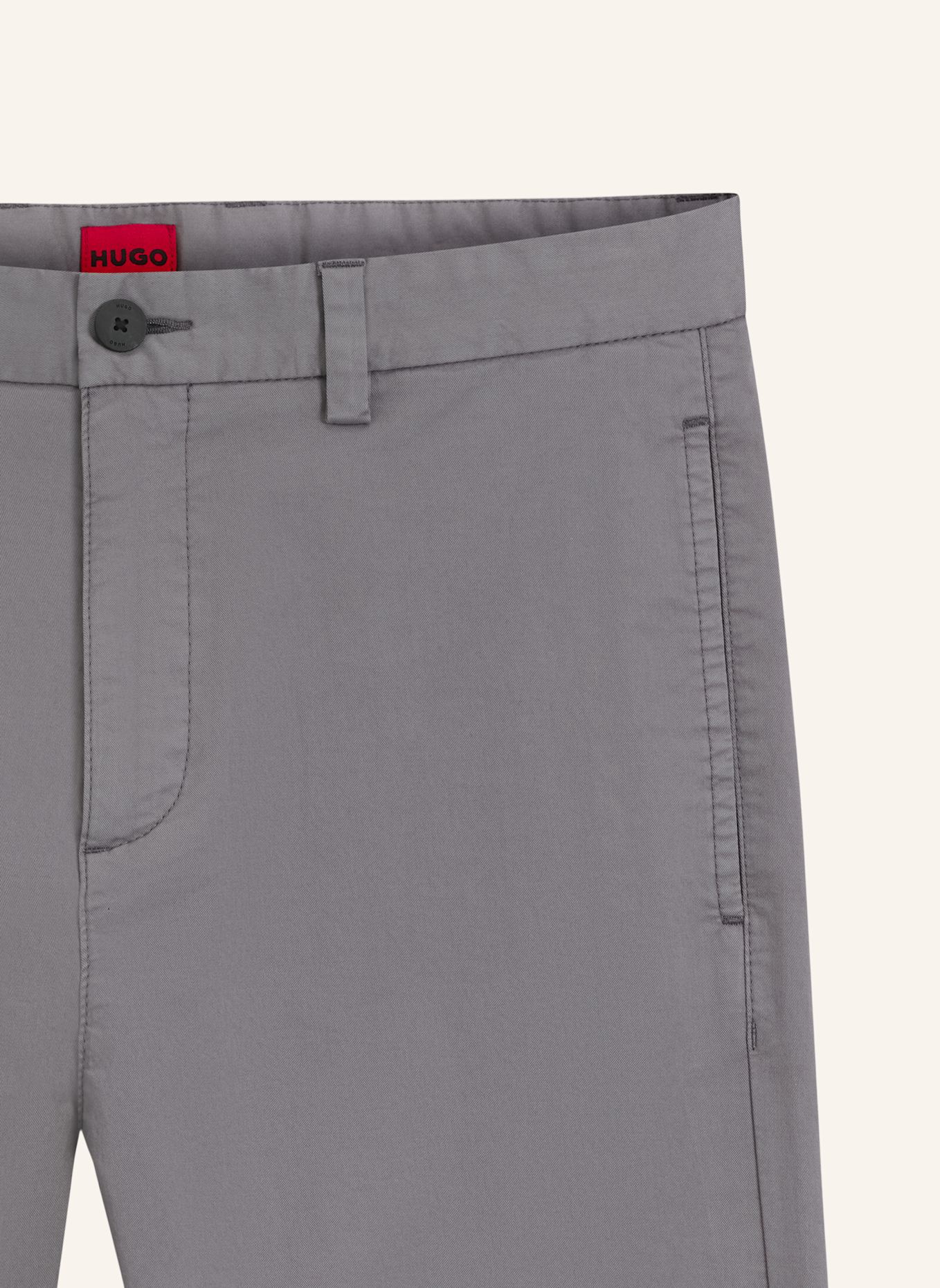 HUGO Casual Hose DAVID251D Slim Fit: DUNKELGRAU