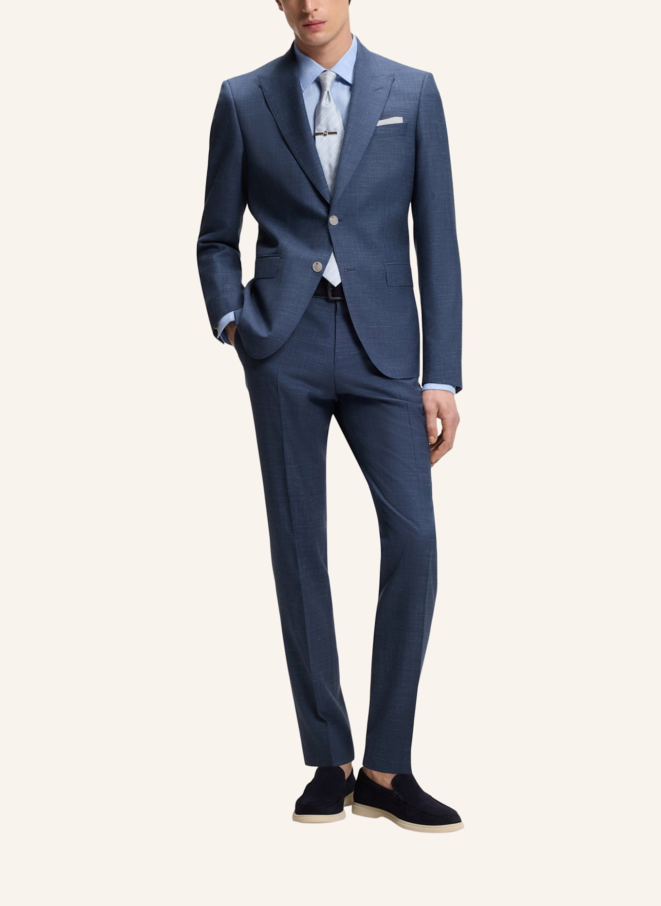 BOSS Blazer H-HUGE-B1-PEAK-262 Slim Fit: BLAU