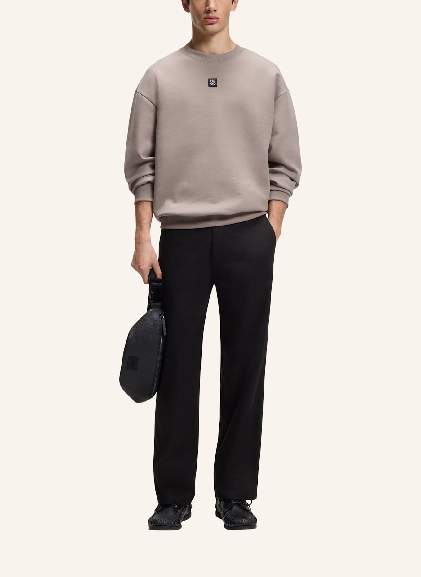 HUGO Casual Hose CINO261 Straight Fit: SCHWARZ