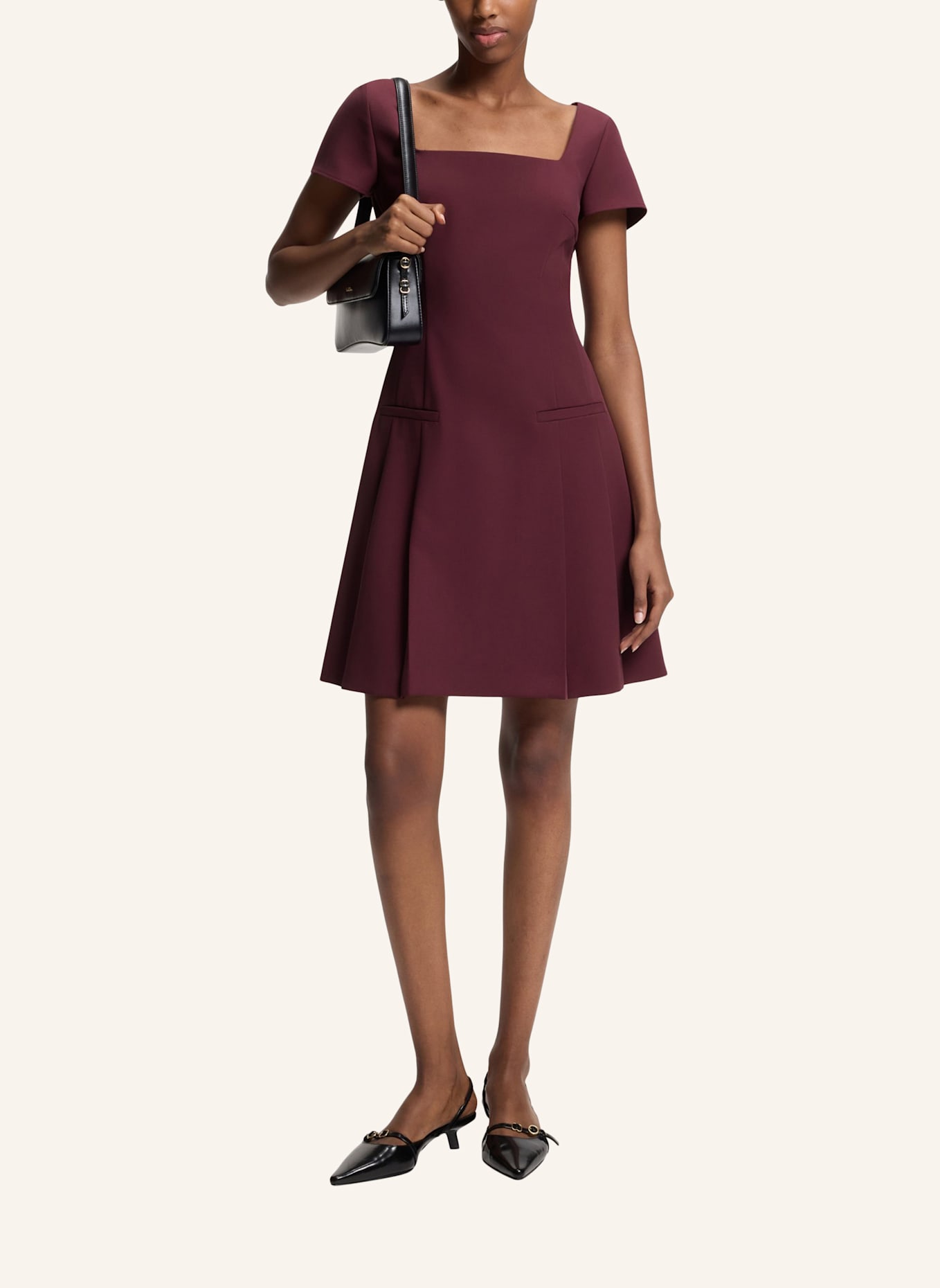 HUGO Business Kleid KEFINA Regular Fit: DUNKELLILA