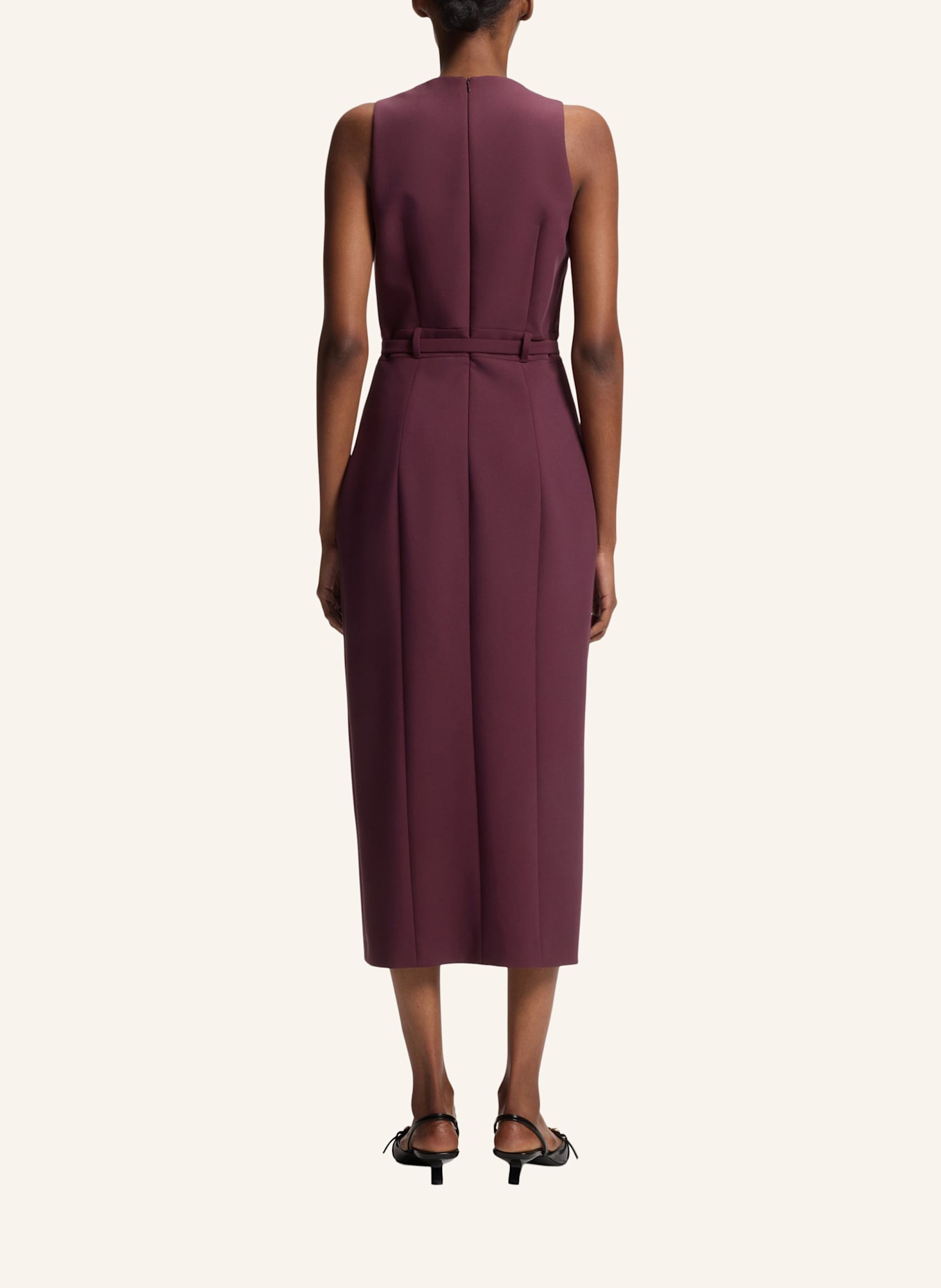 HUGO Business Kleid KATONI-2 Slim Fit: DUNKELLILA